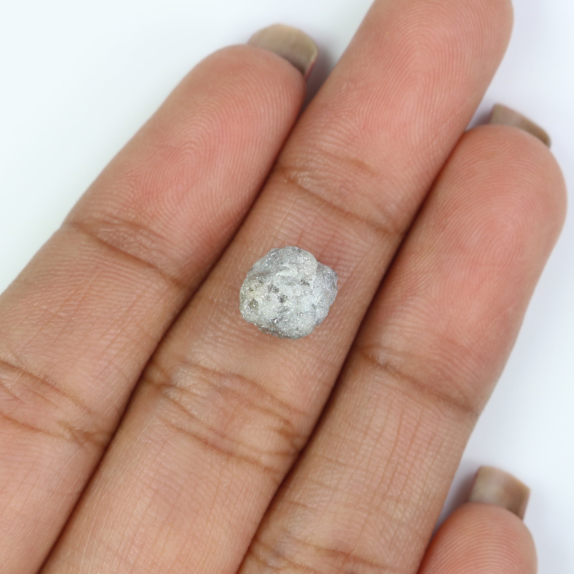 3.03 CT Natural Loose Rough Shape Diamond Grey Color Rough Cut Diamond 9.45 MM Natural Loose Grey Color Rough Irregular Cut Diamond KQ2658