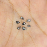 Natural Loose Pear Diamond, Salt And Pepper Pear Diamond, Natural Loose Diamond, Pear Rose Cut Diamond, 0.73 CT Pear Cut Diamond L2906