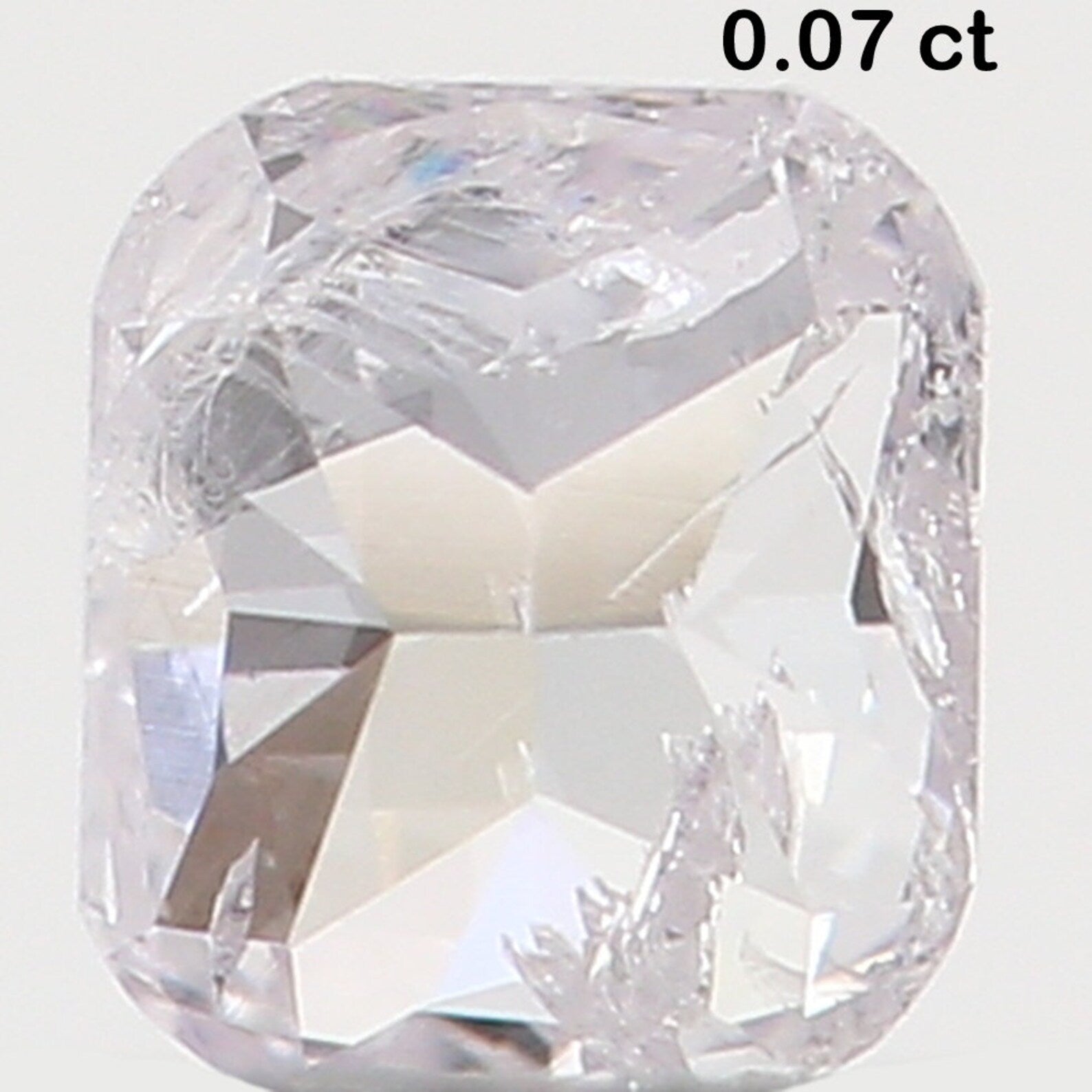 0.07 Ct Natural Loose Cushion Shape Diamond Light Pink Color Cushion Cut Diamond 2.60 MM Natural Loose Cushion Brilliant Cut Diamond N7032