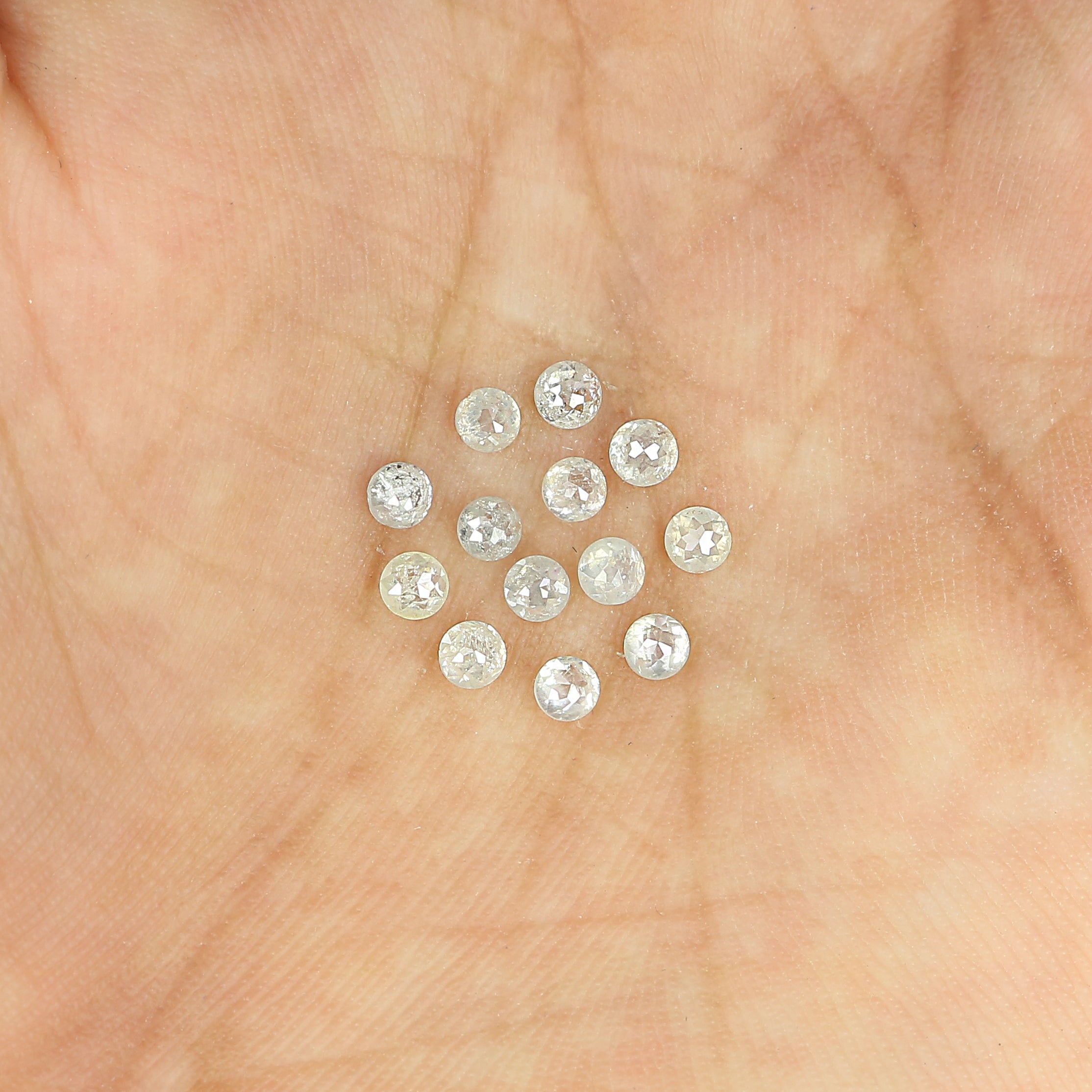 1.03 CT Natural Loose Round Rose Cut Diamond Grey Color Round Shape Diamond 2.40 MM Natural Loose Grey Color Round Rose Cut Diamond LQ3181