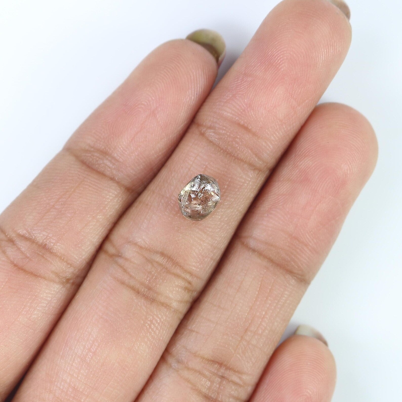1.14 CT Natural Loose Rough Shape Diamond Brown Color Rough Irregular Cut Diamond 6.40 MM Natural Loose Diamond Rough Uncut Diamond QN2526