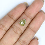 Natural Loose Pear Diamond, Yellow Color Pear Cut Diamond, Natural Loose Diamond, Pear Rose Cut Diamond, 2.03 CT Pear Shape Diamond L2852
