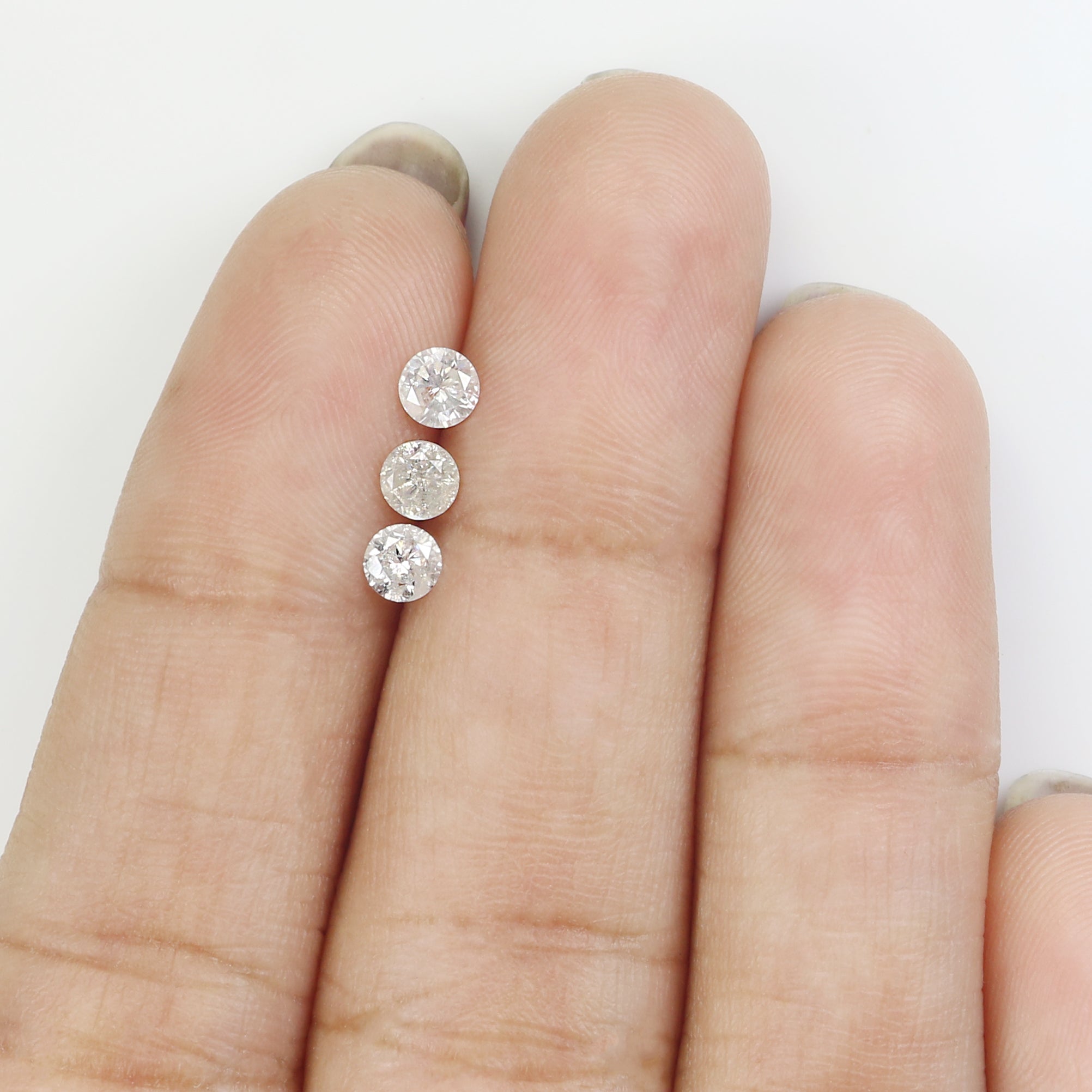 0.58 CT Natural Loose Round Shape Diamond Fancy Grey Color Round Cut Diamond 3.70 MM Natural Grey Color Round Brilliant Cut Diamond N2611