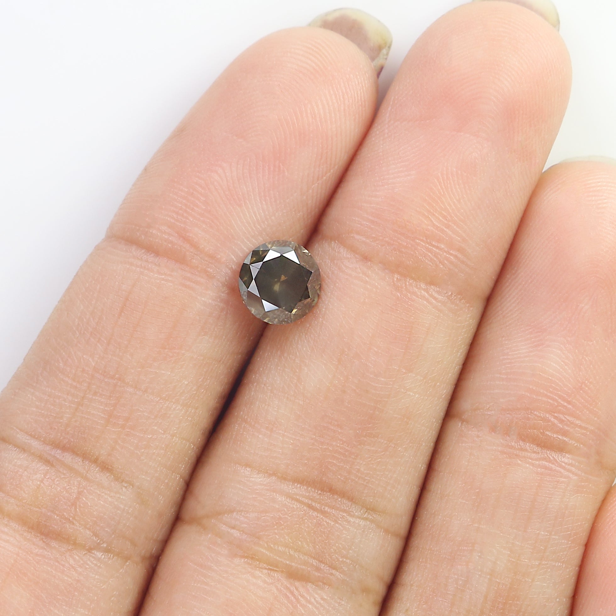 1.15 Ct Natural Loose Round Shape Diamond Grey Color Round Cut Diamond 6.20 MM Natural Loose Grey Color Round Brilliant Cut Diamond LQ8386