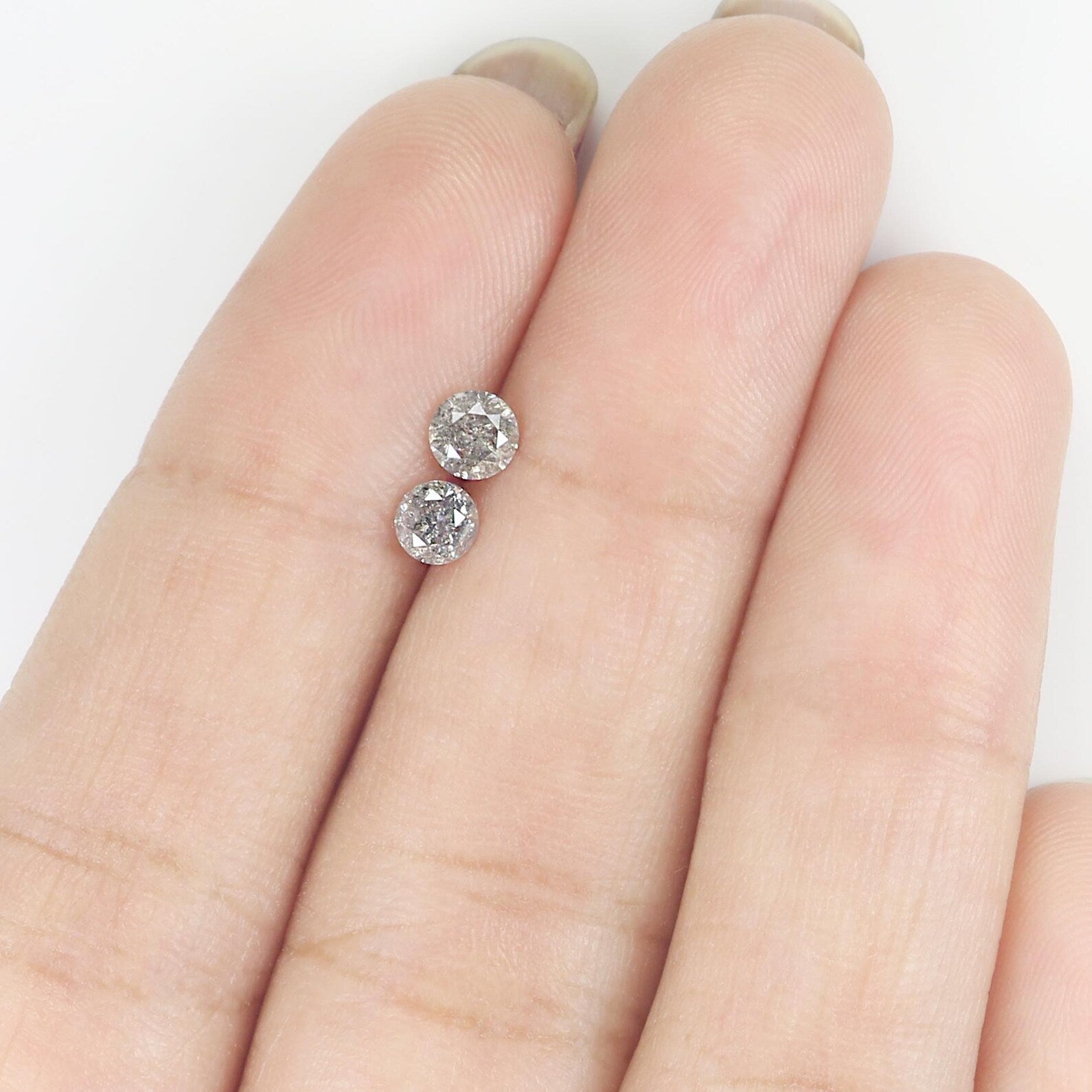0.48 CT Natural Loose Round Shape Diamond Salt And Pepper Round Cut Diamond 3.90 MM Natural Loose Diamond Round Brilliant Cut Diamond NQ2411