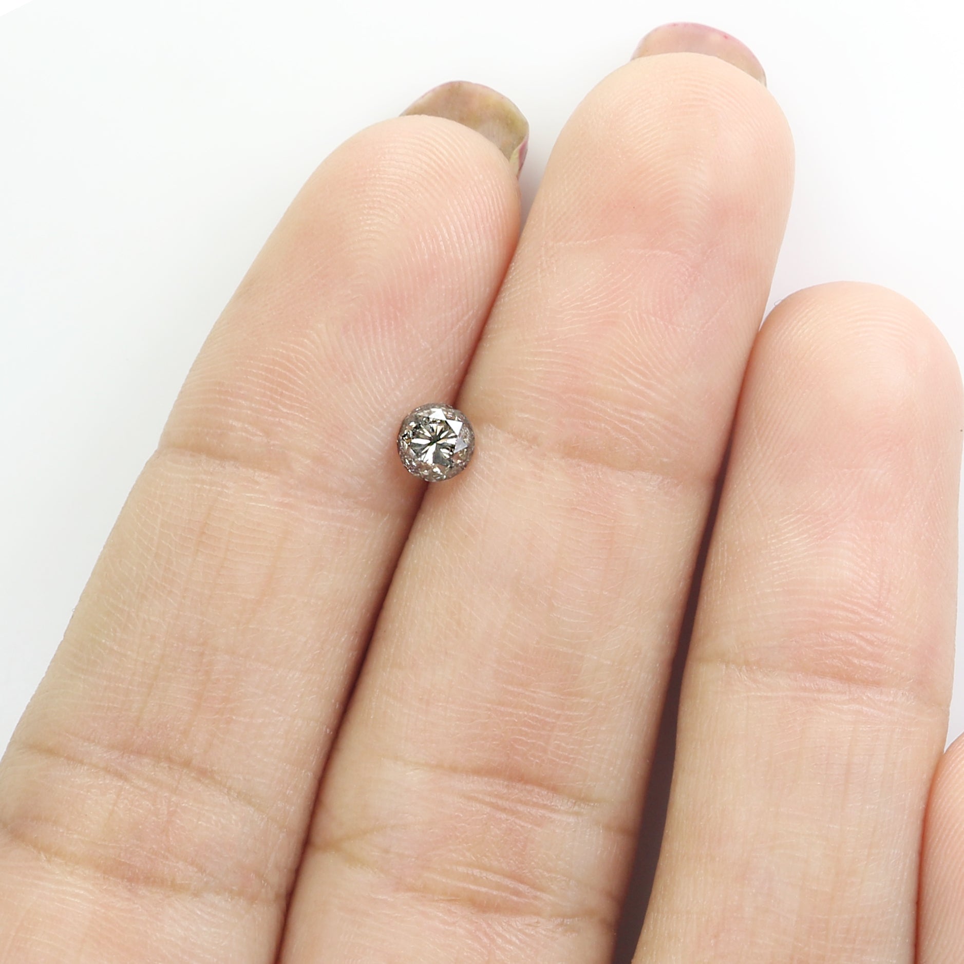0.37 CT Natural Loose Round Shape Diamond Salt And Pepper Round Cut Diamond 4.10 MM Natural Loose Diamond Round Brilliant Cut Diamond LQ5065