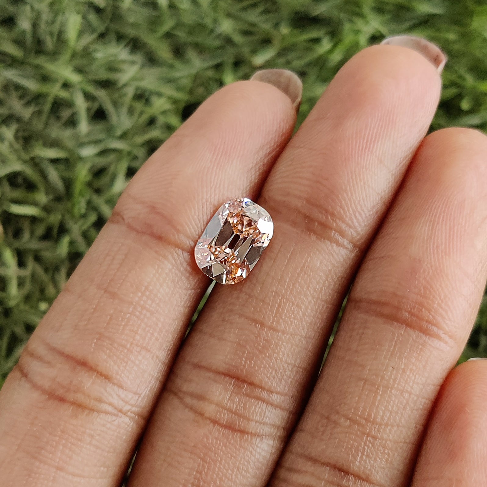 2.13 CT IGI Certified Cushion Old European Cut Diamond Fancy Intense Pink Color VS2 Clarity Lab Grown Diamond Lab Created Lab Diamond L3668