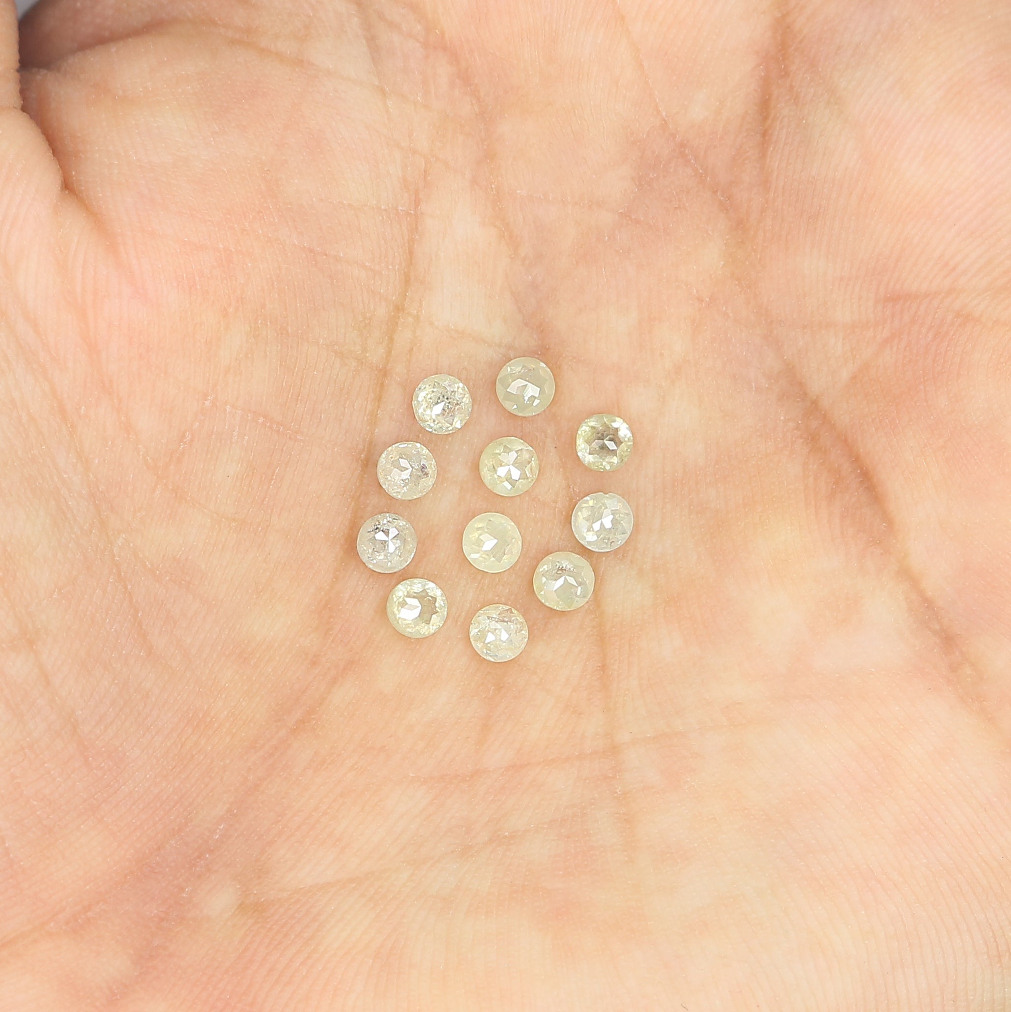 1.44 CT Natural Loose Round Rose Cut Diamond Grey Color Round Shape Diamond 2.80 MM Natural Loose Grey Color Round Rose Cut Diamond LQ6349