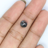 Natural Loose Round Rose Cut Diamond, Salt And Pepper Round Diamond, Natural Loose Diamond, Rose Cut Diamond, 1.17 CT Round Shape KR2718