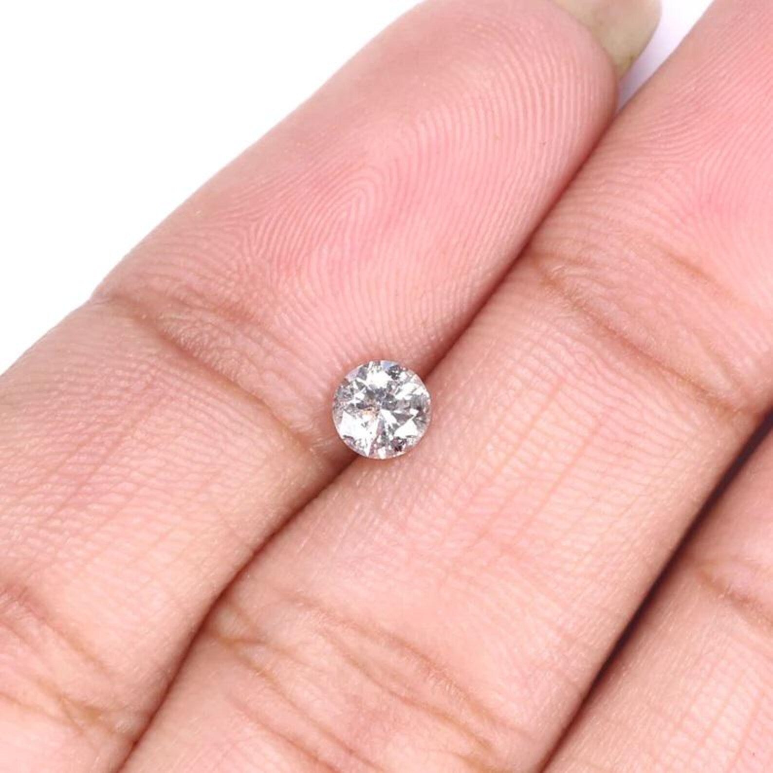 0.28 CT Natural Loose Round Shape Diamond Salt And Pepper Round Diamond 4.10 MM Natural Black Grey Color Round Brilliant Cut Diamond NQ9168