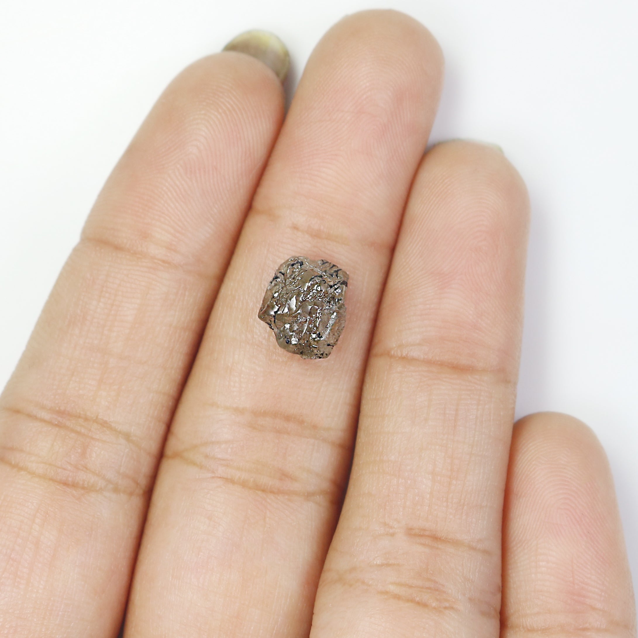 2.79 CT Natural Loose Rough Shape Diamond Brown Color Irregular Cut Diamond 9.70 MM Natural Loose Diamond Brown Rough Cut Diamond L9030