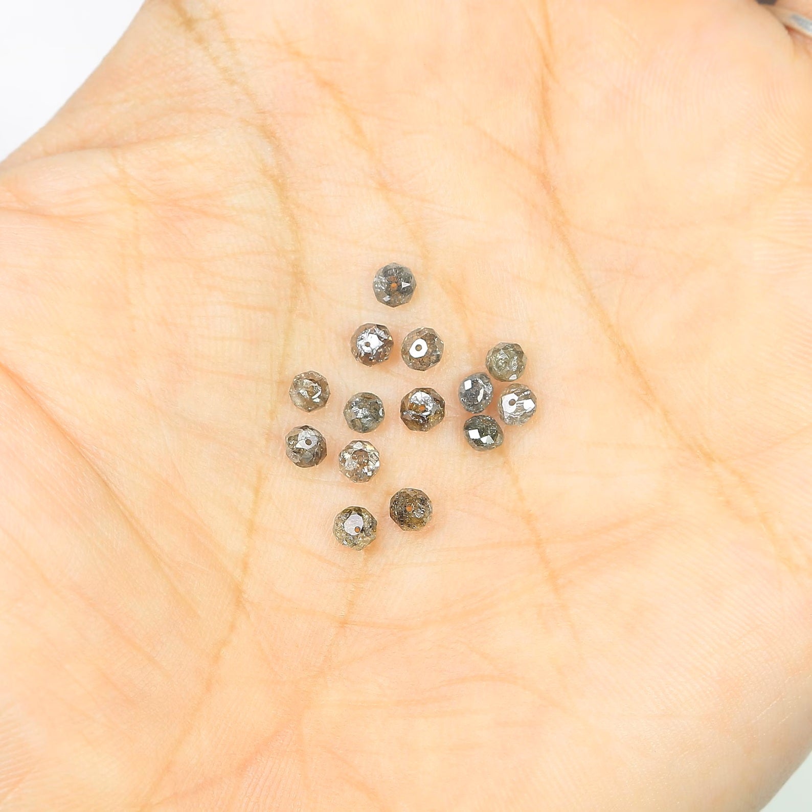 2.49 CT Natural Loose Bead Shape Diamond Brown Color Bead Diamond 2.90 MM Natural Loose Diamond Brown Color Bead Rose Cut Diamond NQ1741