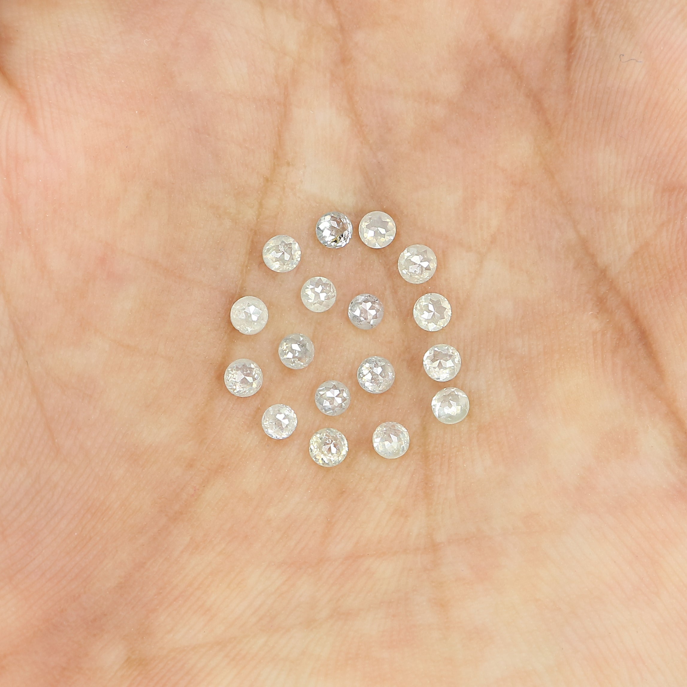 1.04 CT Natural Loose Round Rose Cut Diamond Grey Color Round Shape Diamond 2.35 MM Natural Loose Grey Color Round Rose Cut Diamond LQ3184