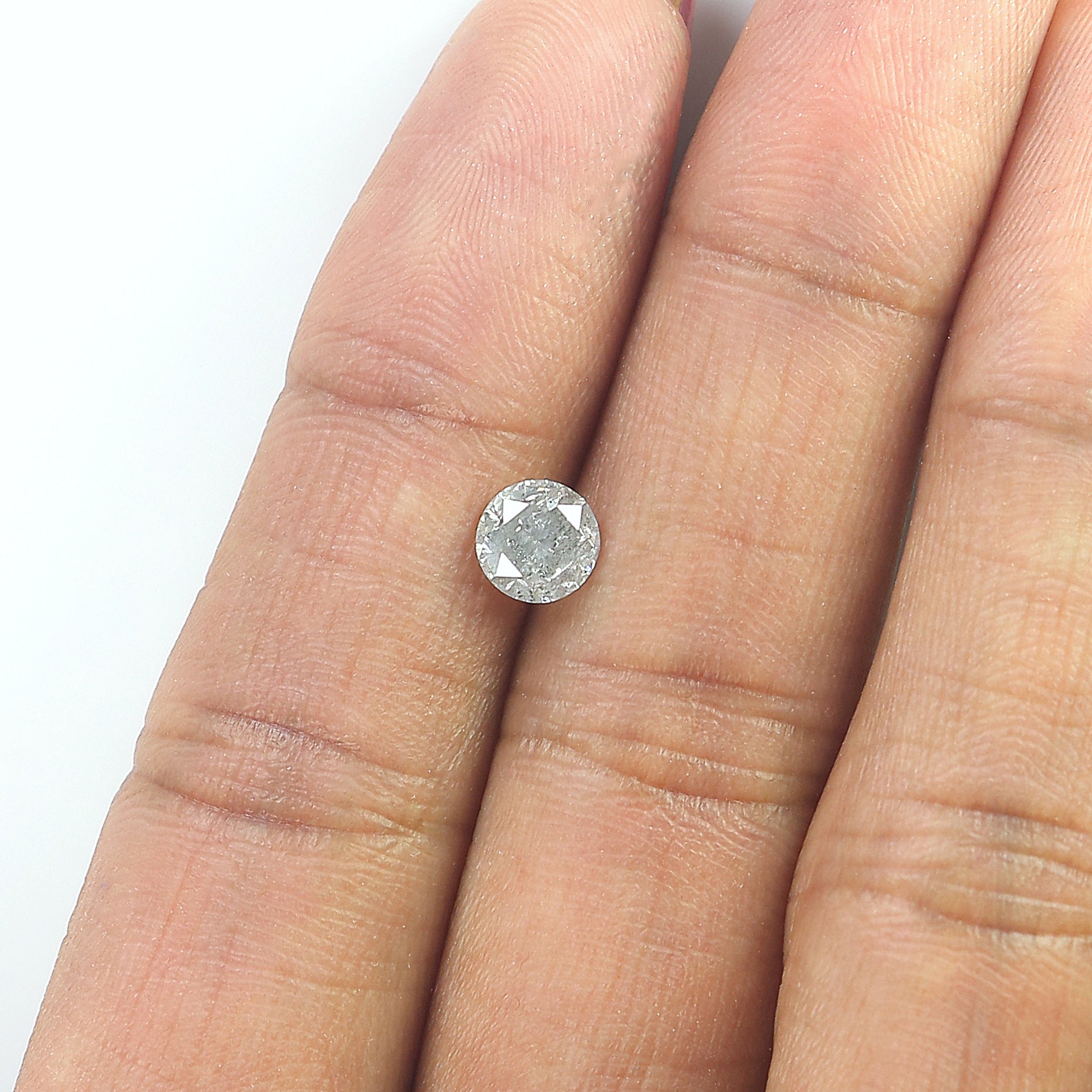 0.80 CT Natural Loose Round Shape Diamond Grey Color Round Cut Diamond 5.65 MM Natural Loose Grey Color Round Brilliant Cut Diamond LQ9069