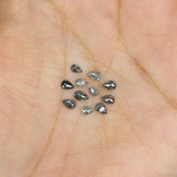 Natural Loose Pear Diamond, Salt And Pepper Pear Diamond, Natural Loose Diamond, Pear Rose Cut Diamond, 1.03 CT Pear Cut Diamond L2912