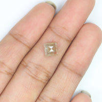 Natural Loose Kite Diamond, Grey Color Kite Diamond, Natural Loose Diamond, Kite Rose Cut Diamond, Kite Cut, 1.51 CT Kite Shape KDL9612