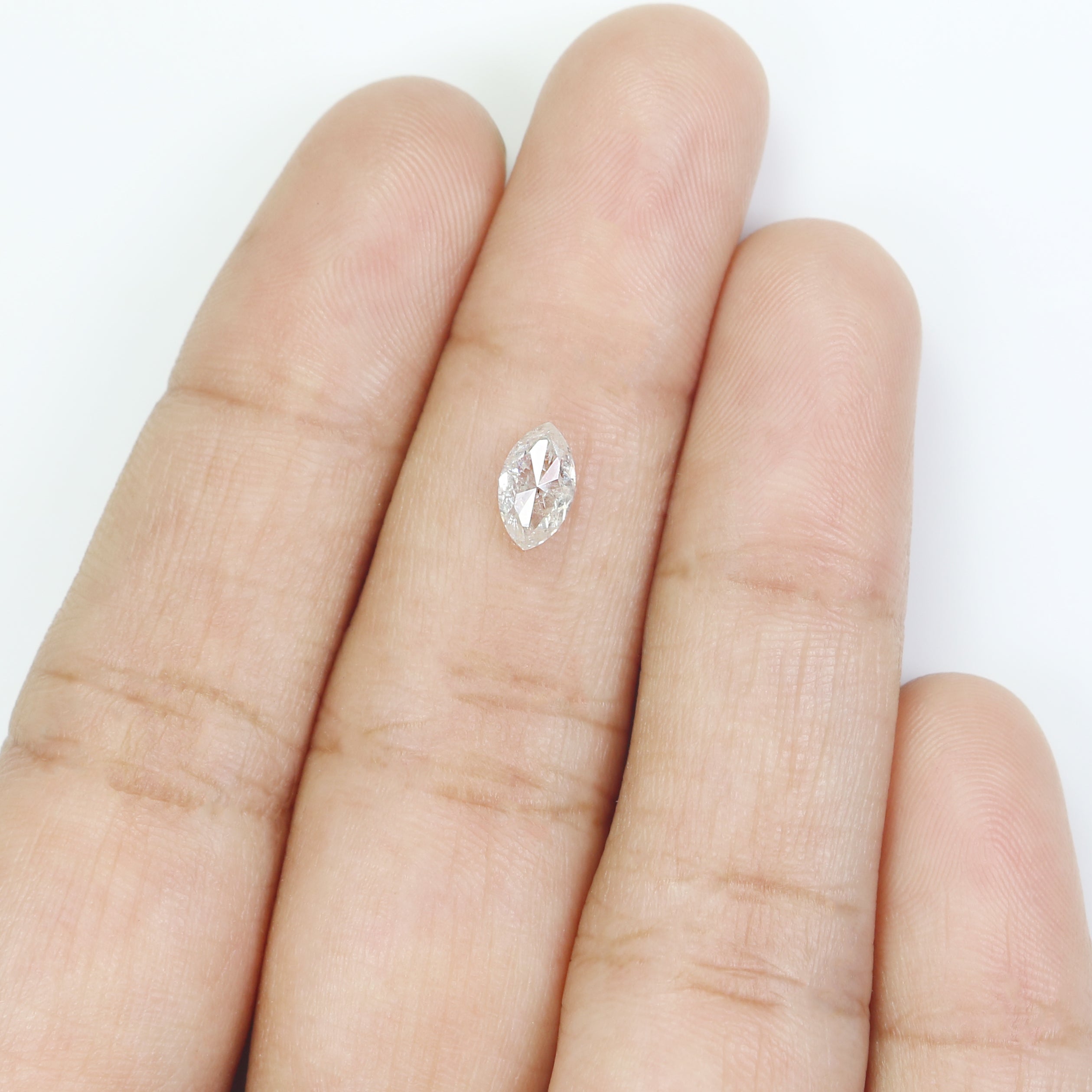 0.74 CT Natural Loose Marquise Shape Diamond Salt And Pepper Marquise Diamond 7.10 MM Natural Grey Color Marquise Rose Cut Diamond L3483