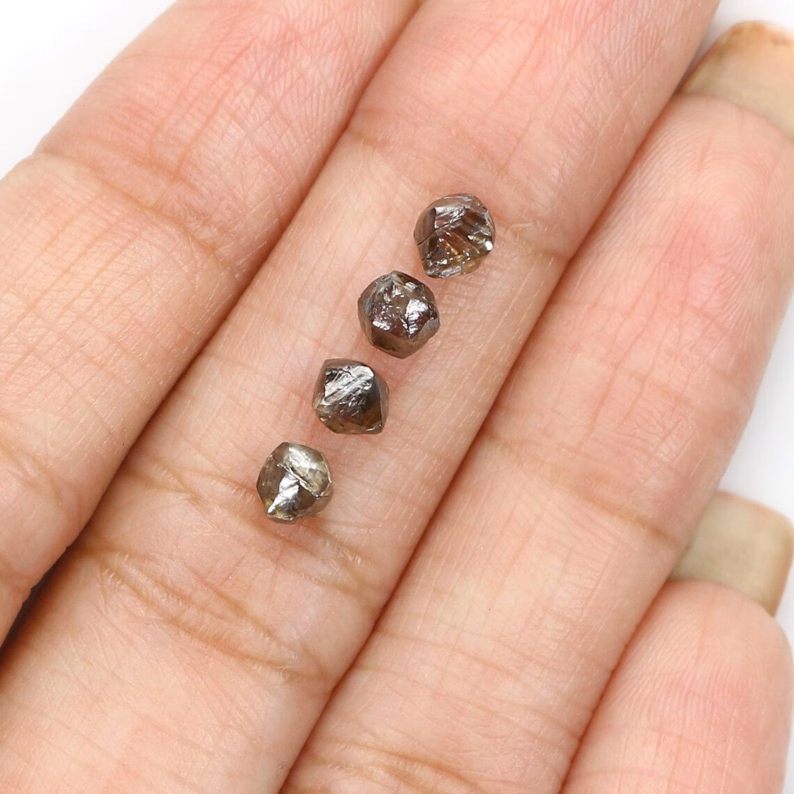 2.28 CT Natural Loose Rough Diamond Brown Color Rough Diamond 4.00 MM Natural Diamond Brown Color Irregular Cut Rough Shape Diamond NQ9050