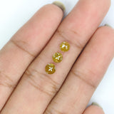Natural Loose Round Diamond, Yellow Color Rose Cut Diamond, Natural Loose Diamond, Round Rose Cut Diamond, 1.04 CT Round Diamond KDL4483