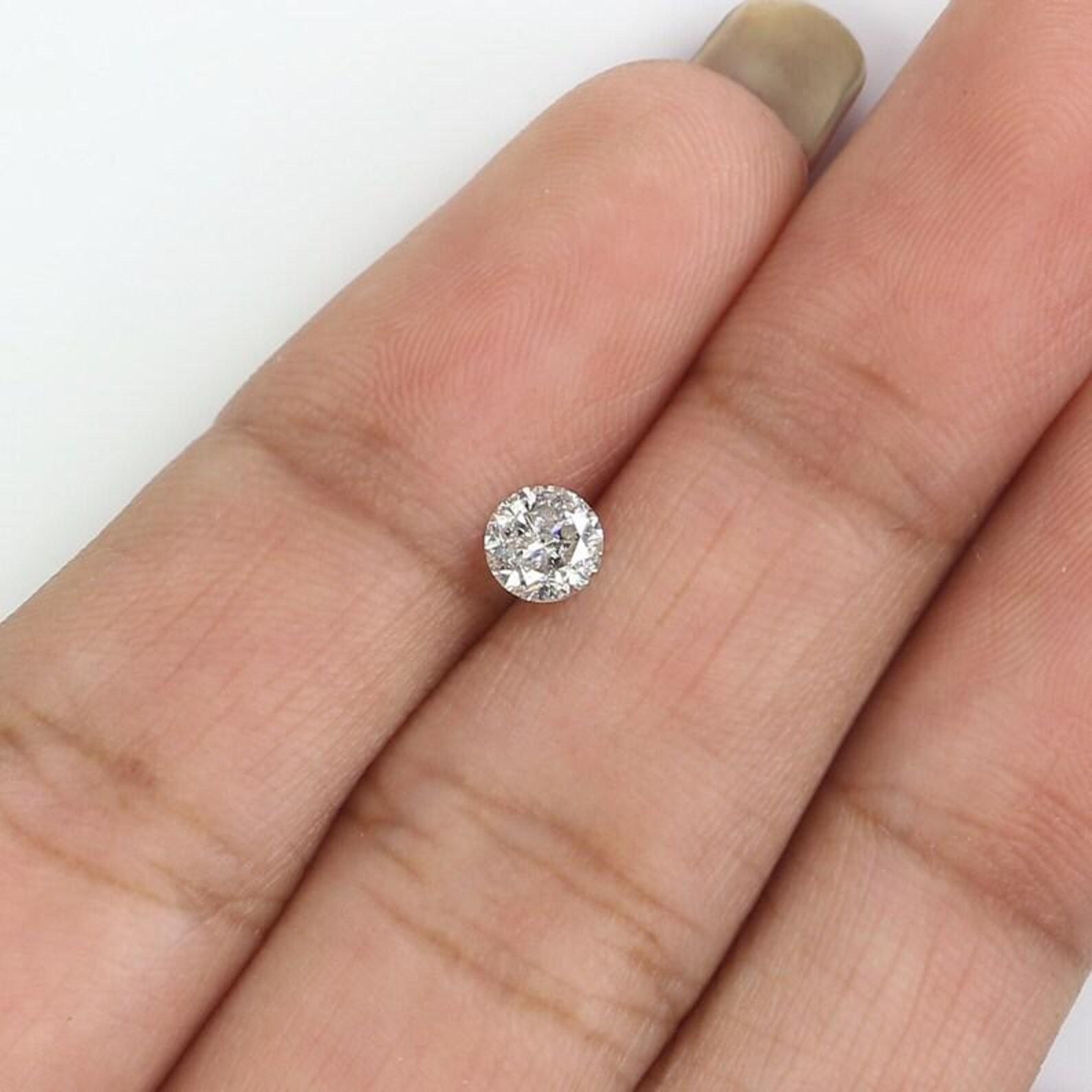 0.34 CT Natural Loose Round Shape Diamond Salt And Pepper Round Diamond 4.40 MM Natural Loose Grey Color Round Brilliant Cut Diamond NQ7705