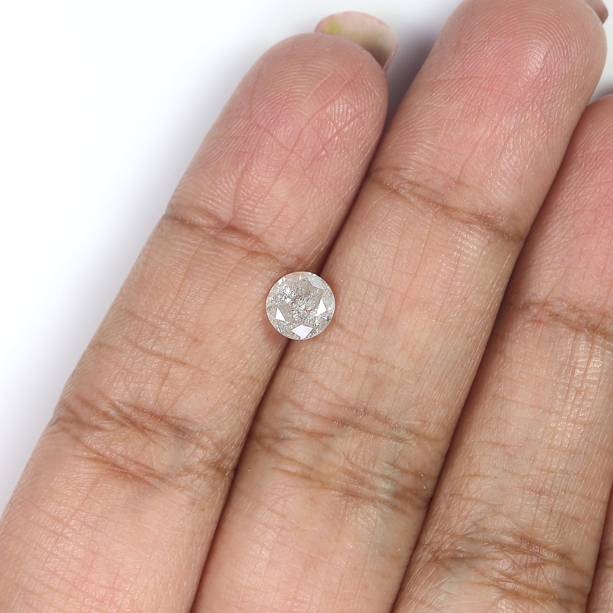 0.78 CT Natural Loose Round Shape Diamond Grey Color Round Cut Diamond 5.80 MM Natural Loose Diamond Round Brilliant Cut Diamond QL5798