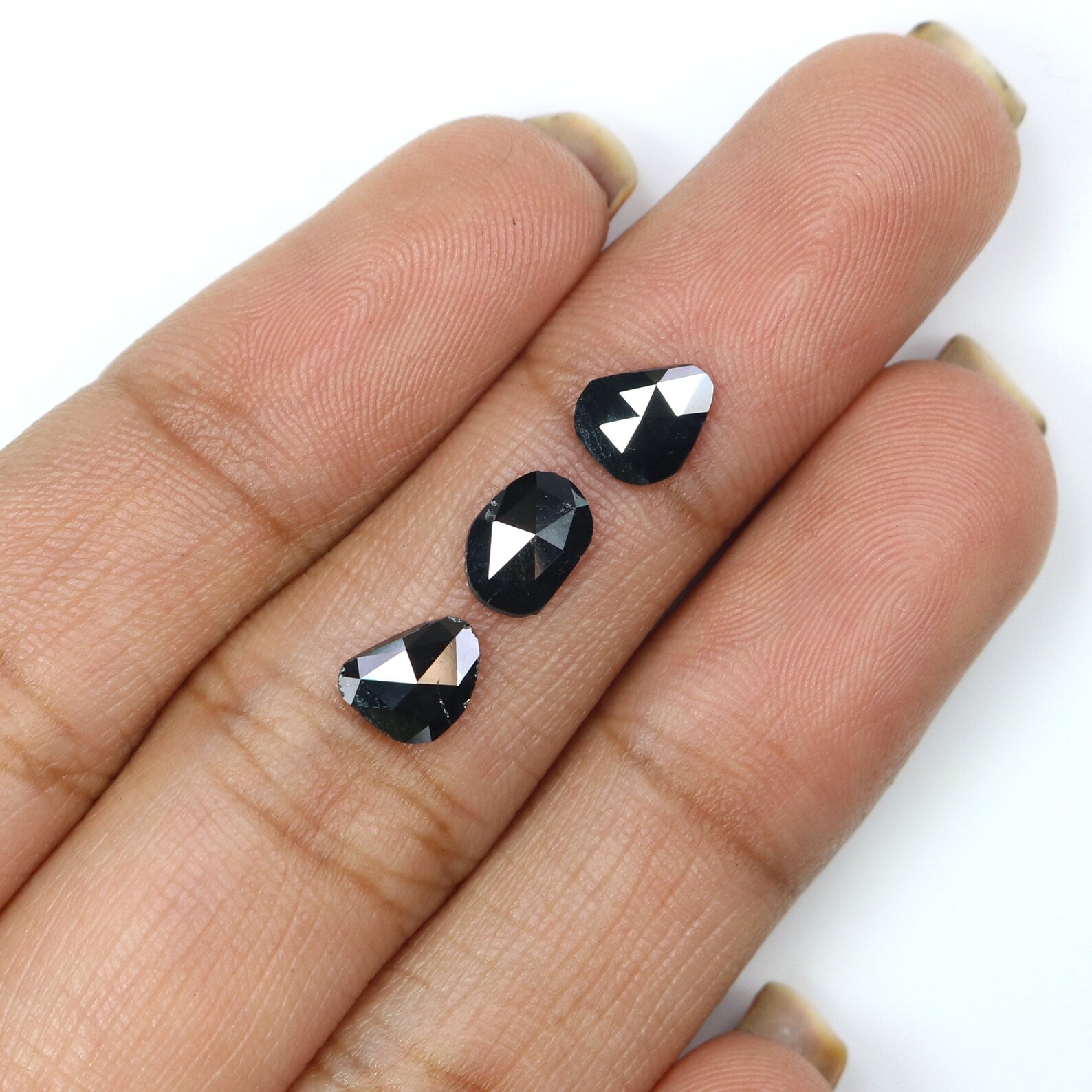 Natural Loose Slice Diamond, Natural Loose Diamond, Slice Black Color Diamond, Rose Cut Diamond, Irregular Cut 1.11 CT Slice Shape N2257