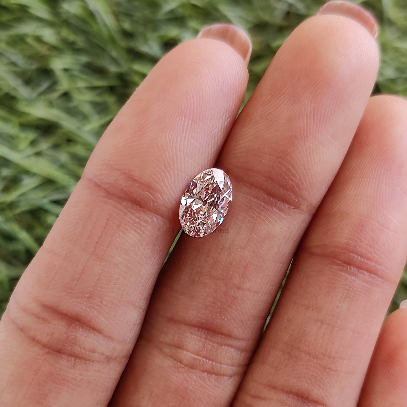 1.26 CT IGI Certified Oval Old European Cut Diamond Fancy Intense Pink Color VVS2 Clarity Lab Grown Diamond Lab Created CVD Diamond L3576