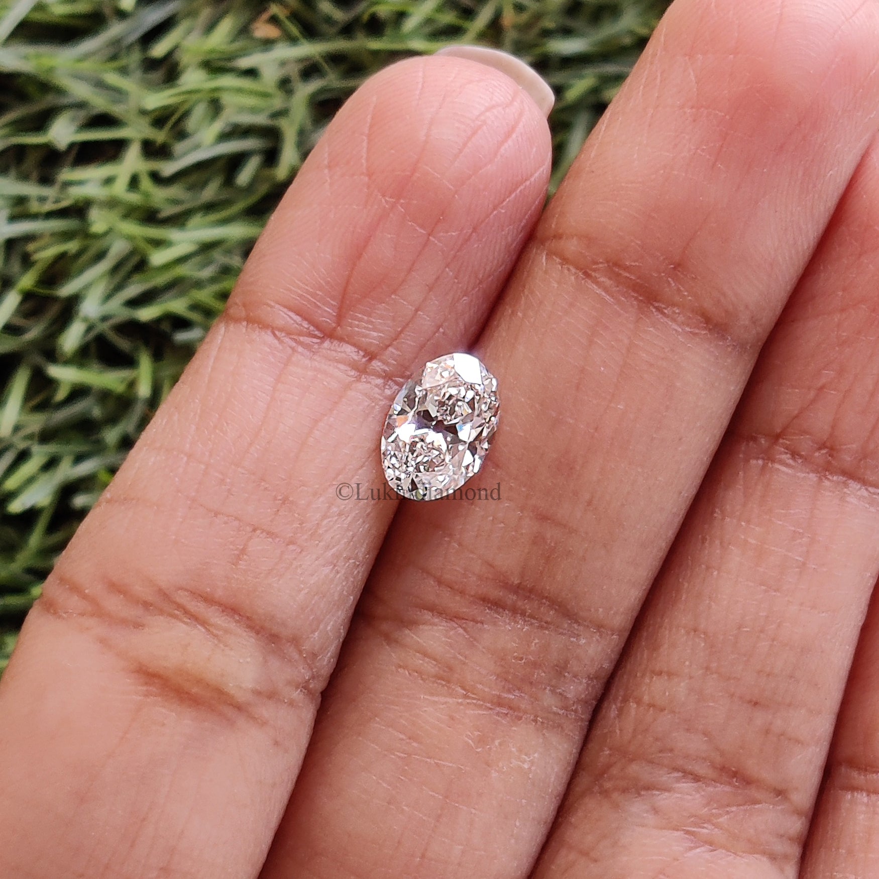 1.38 CT IGI Certified Oval Old European Cut Diamond White -D Color VVS2 Clarity Diamond Lab Grown Diamond Lab Created Oval CVD Diamond L3285