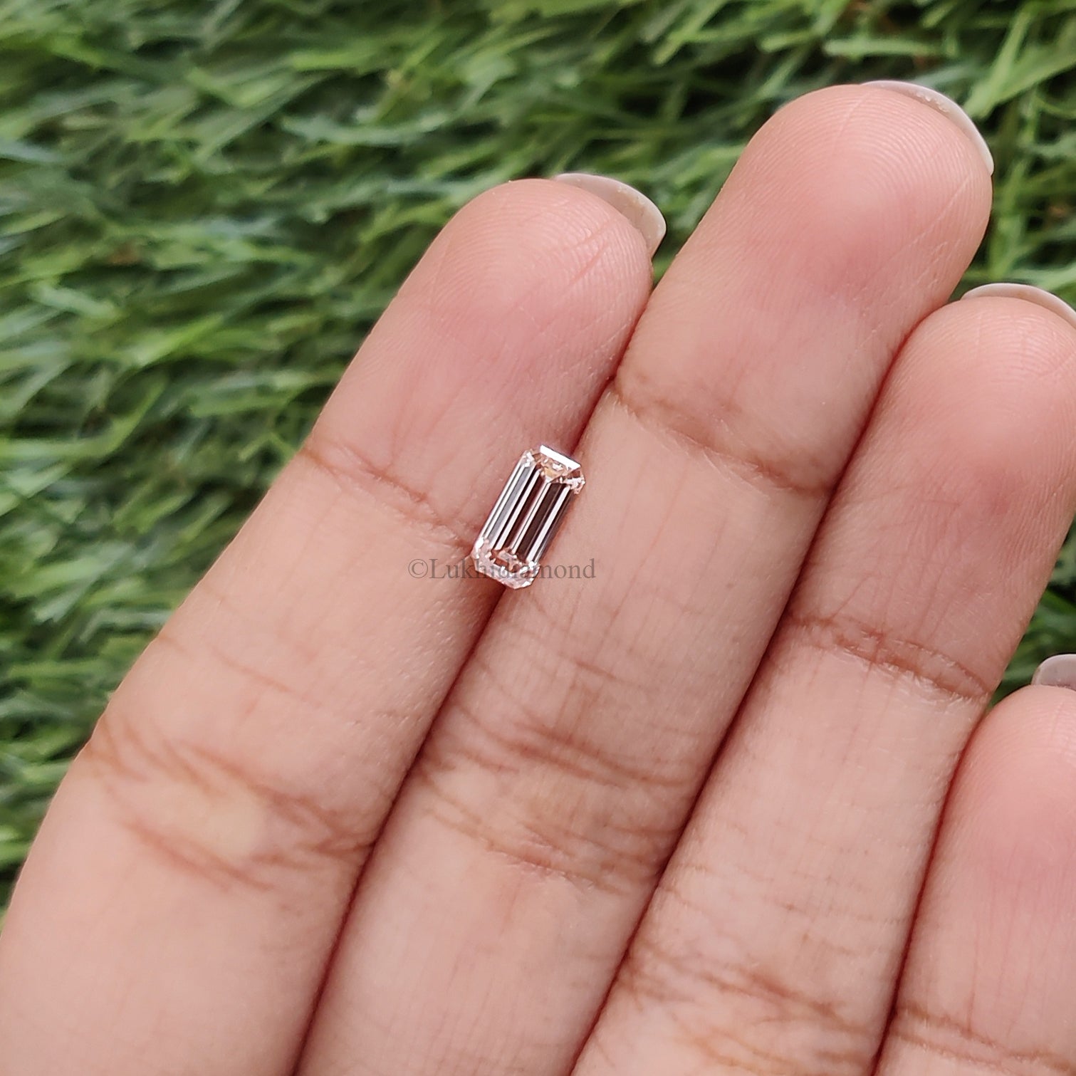 0.84 CT IGI Certified Emerald Cut Fancy Pink Color Diamond VS2 Clarity Diamond Lab Grown Diamond Lab Created Emerald CVD Diamond L3494