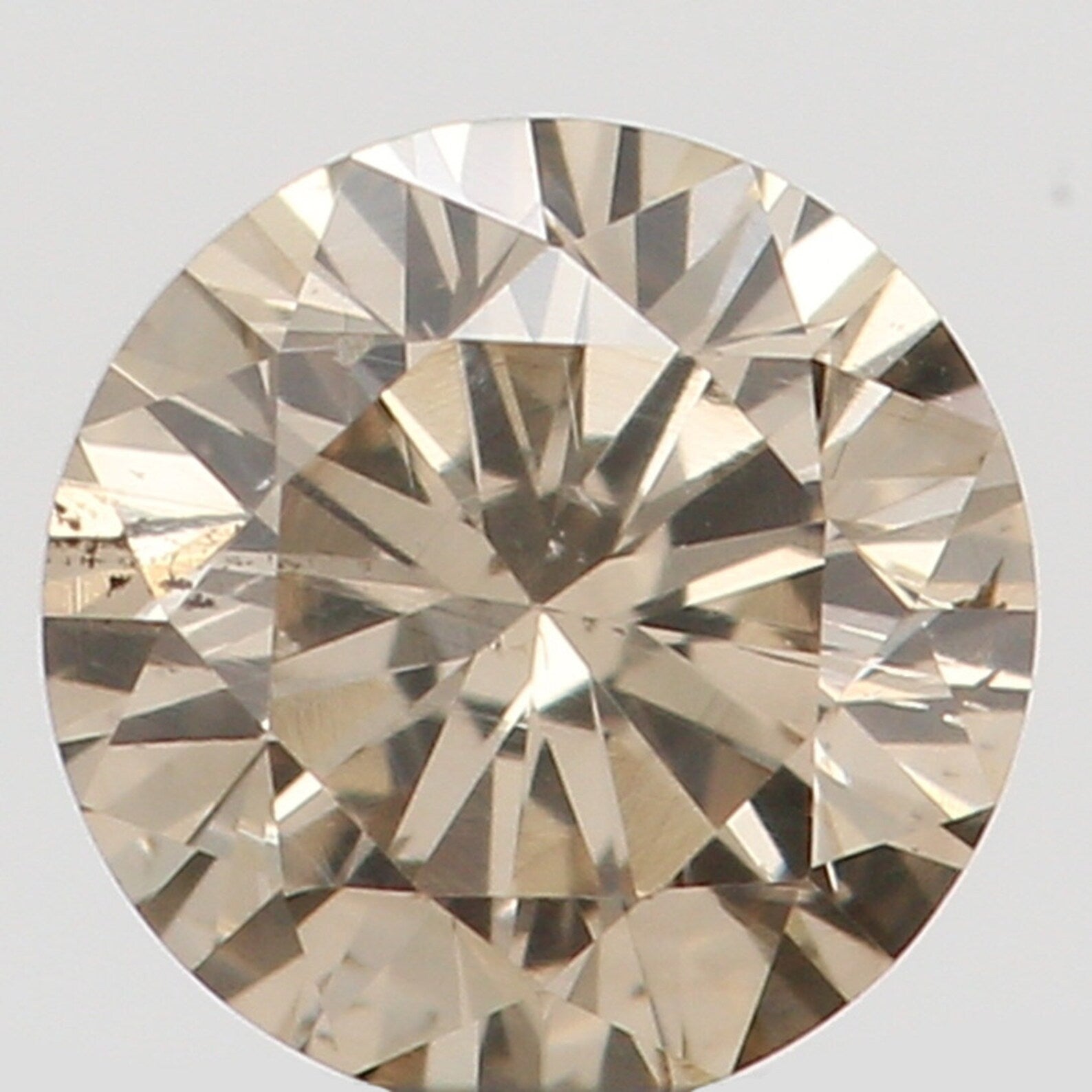 0.18 Ct Natural Loose Round Shape Diamond Brown Color Round Cut Diamond 3.50 MM Natural Loose Diamond Round Brilliant Cut Diamond N7276