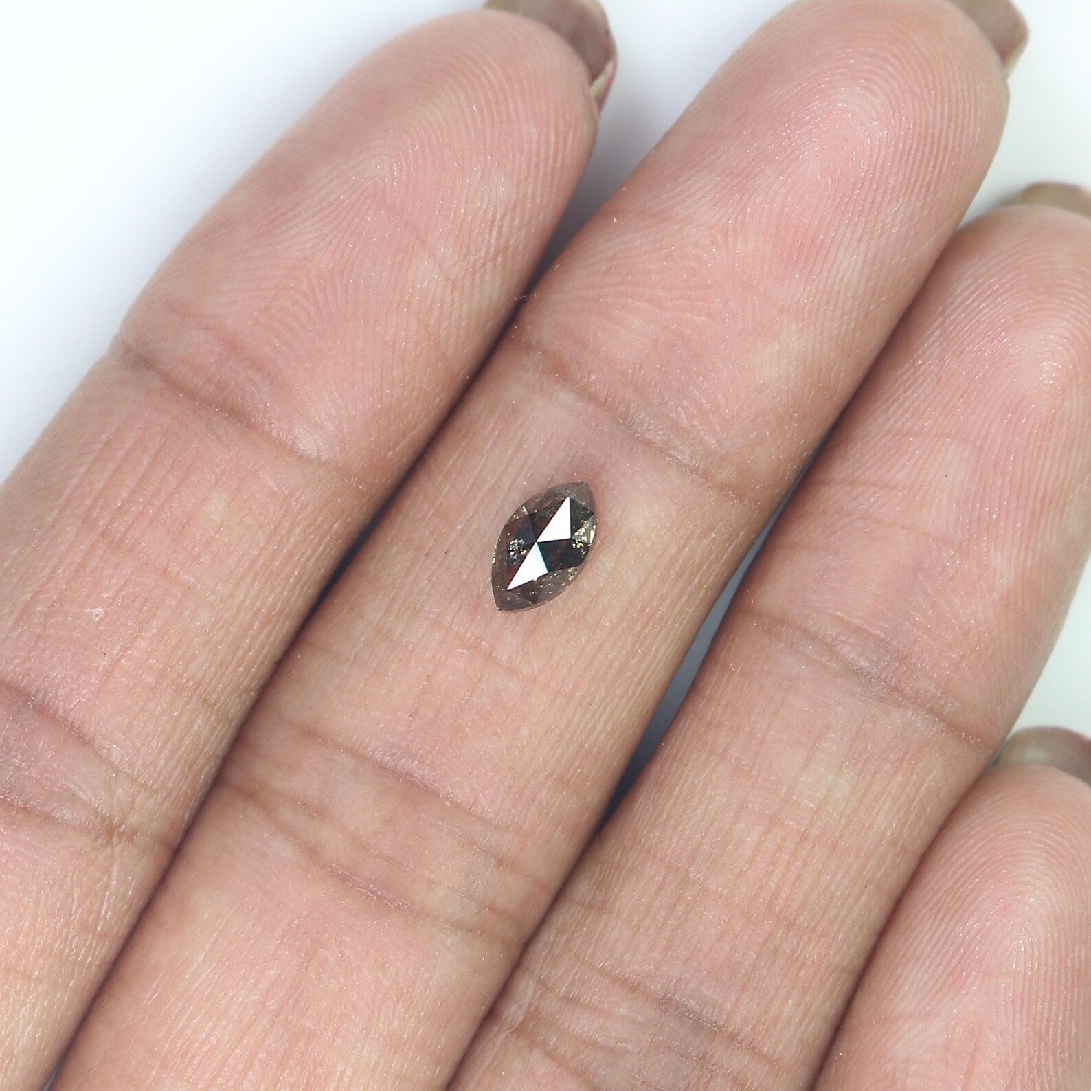 0.72 CT Natural Loose Marquise Shape Diamond Grey Brown Color Marquise Diamond 7.05 MM Natural Loose Marquise Cut Rose Cut Diamond QN9432