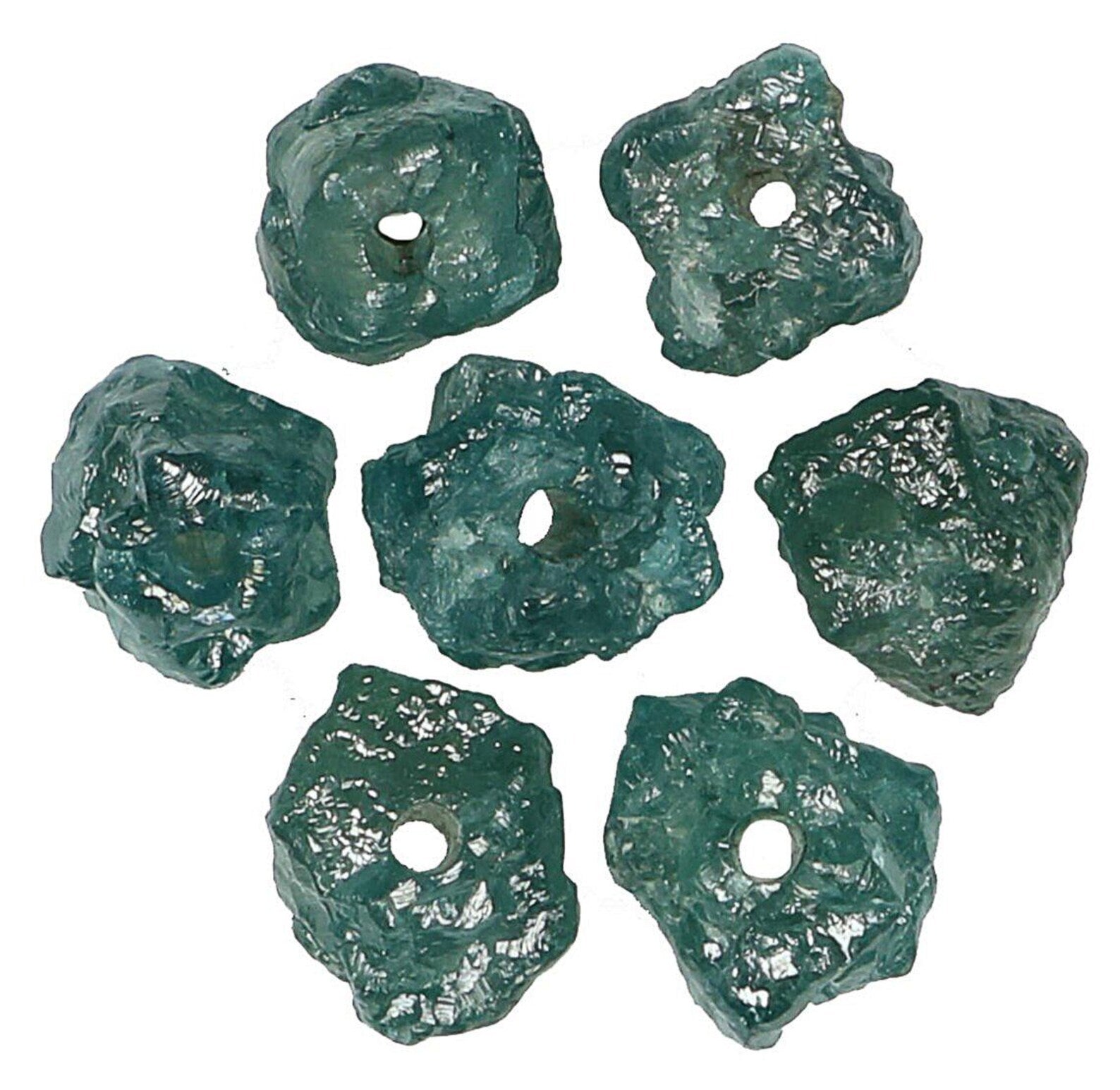 1.82 CT Natural Loose Rough Shape Diamond Blue Color Drilling Bead Cut Diamond 3.00 MM Natural Blue Color Rough Irregular Cut Diamond NQ7616