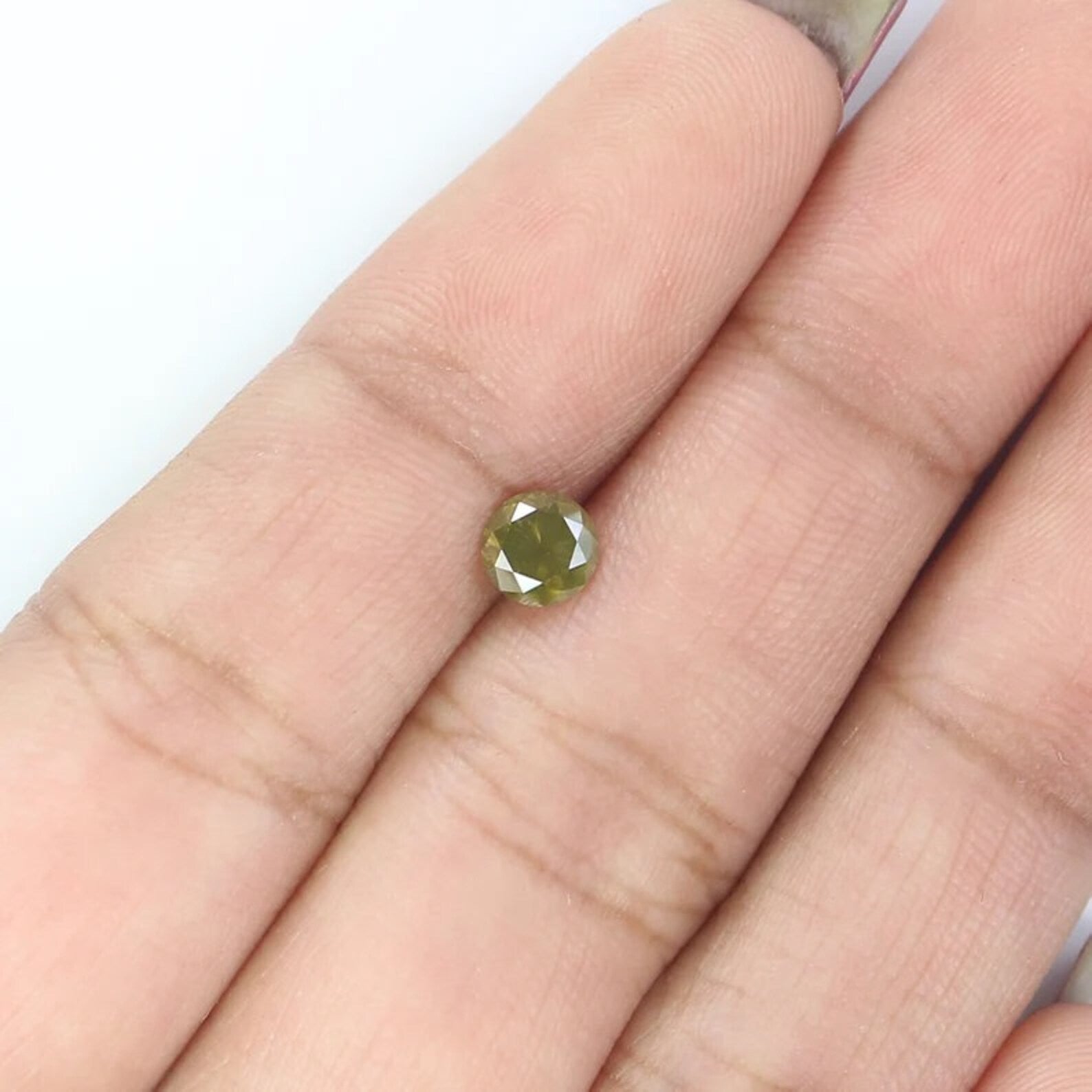 0.49 CT Natural Loose Round Shape Diamond Yellow Green Color Round Cut Diamond 4.65 MM Natural Diamond Round Brilliant Cut Diamond NQ7427