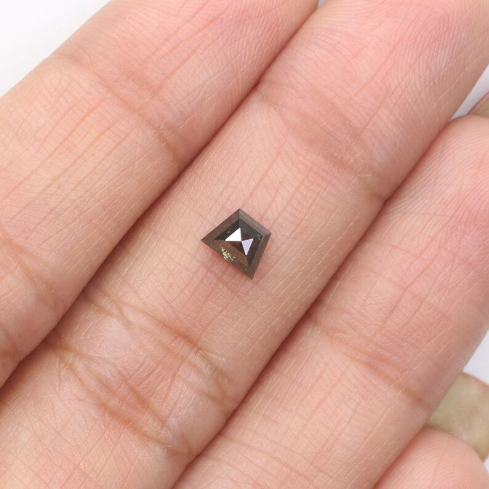 0.40 CT Natural Loose Antique Shape Diamond Salt And Pepper Antique Cut Diamond 5.65 MM Natural Diamond Antique Rose Cut Diamond NQ9272