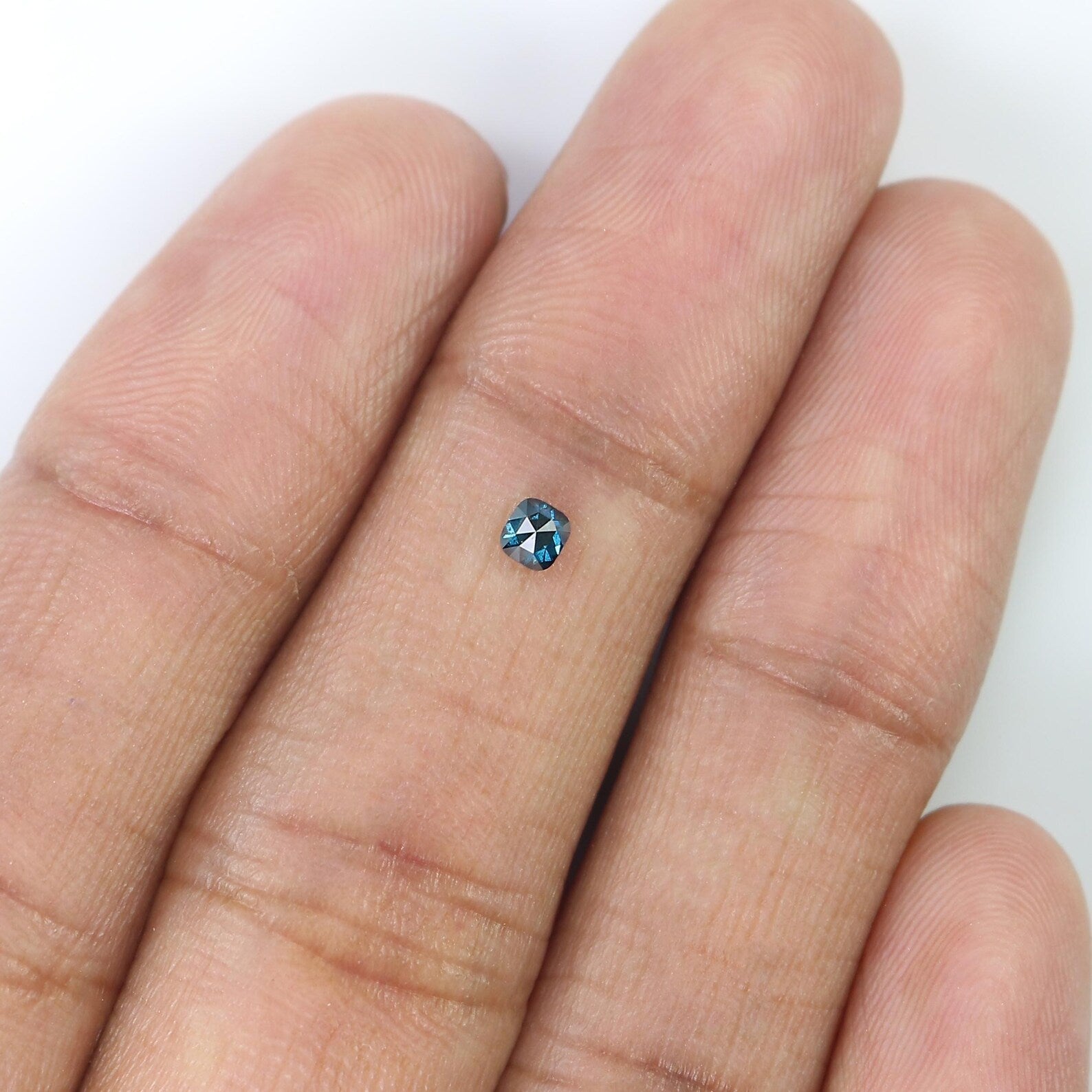 0.12 CT Natural Loose Cushion Shape Diamond Blue Color Cushion Diamond 2.75 MM Natural Diamond Blue Color Cushion Rose Cut Diamond QN2534