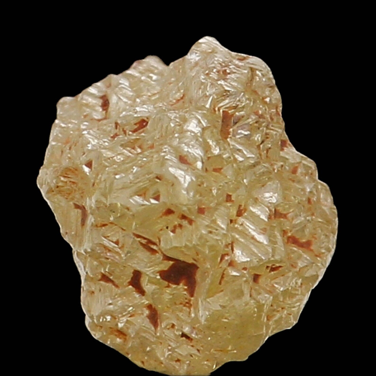 0.76 Ct Natural Loose Diamond Rough Diamond Light Yellow Color Rough Diamond 4.30 MM Natural Loose Diamond Yellow Color Rough Cube N7898