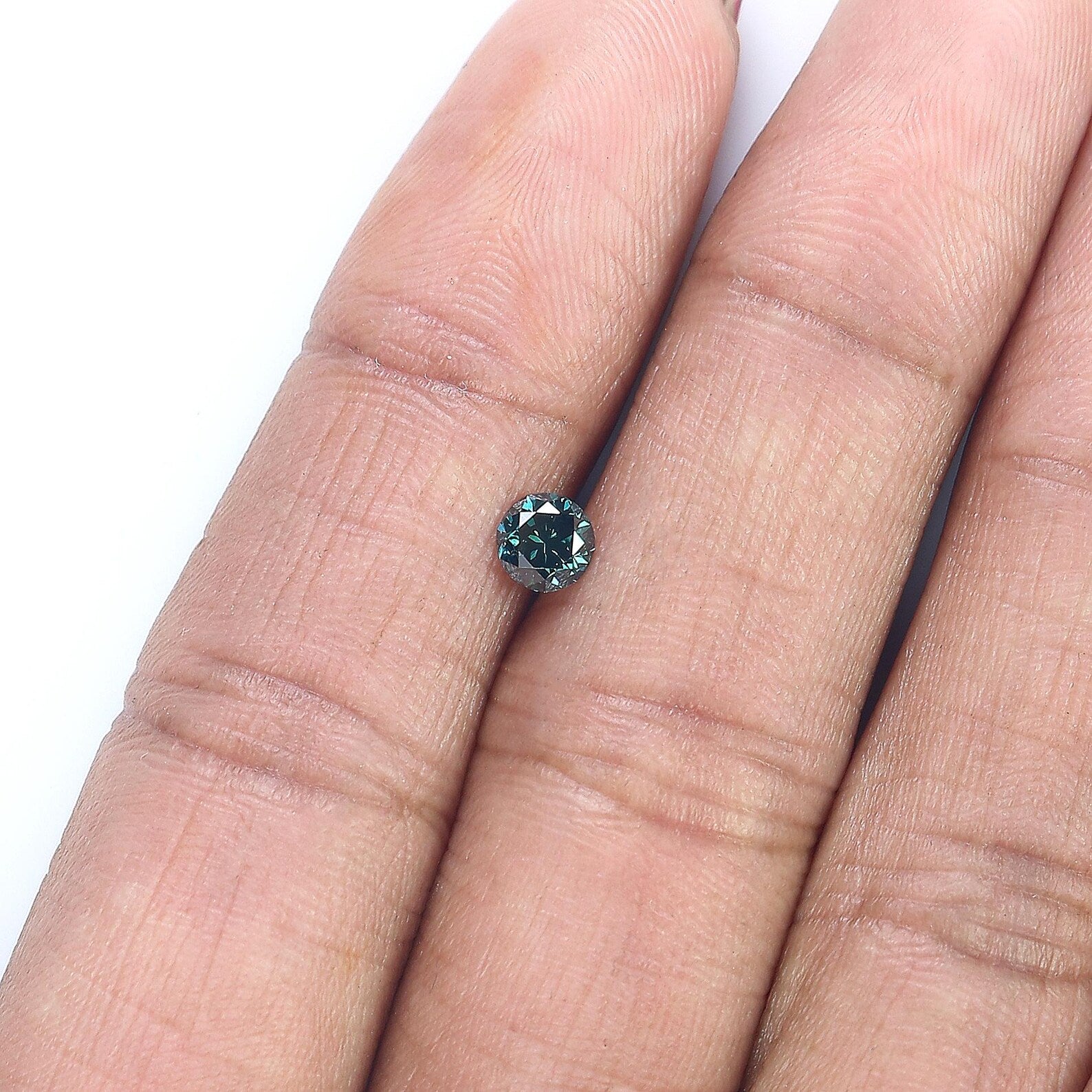 0.41 Ct Natural Loose Round Shape Diamond Blue Color Round Cut Diamond 4.55 MM Natural Loose Blue Color Round Brilliant Cut Diamond NQ1375