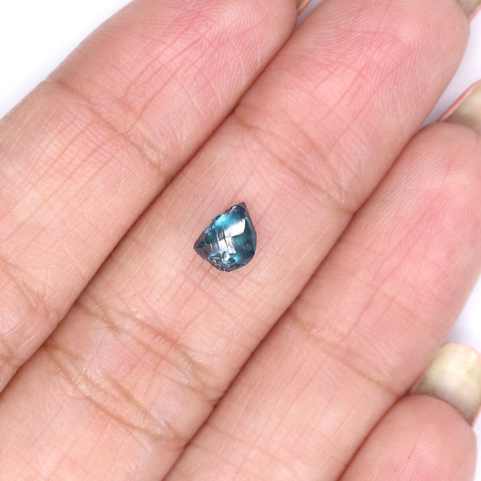 0.67 CT Natural Loose Rough Diamond Blue Color Rough Cut Diamond 5.90 MM Natural Diamond Blue Color Irregular Cut Rough Shape Diamond NQ1992