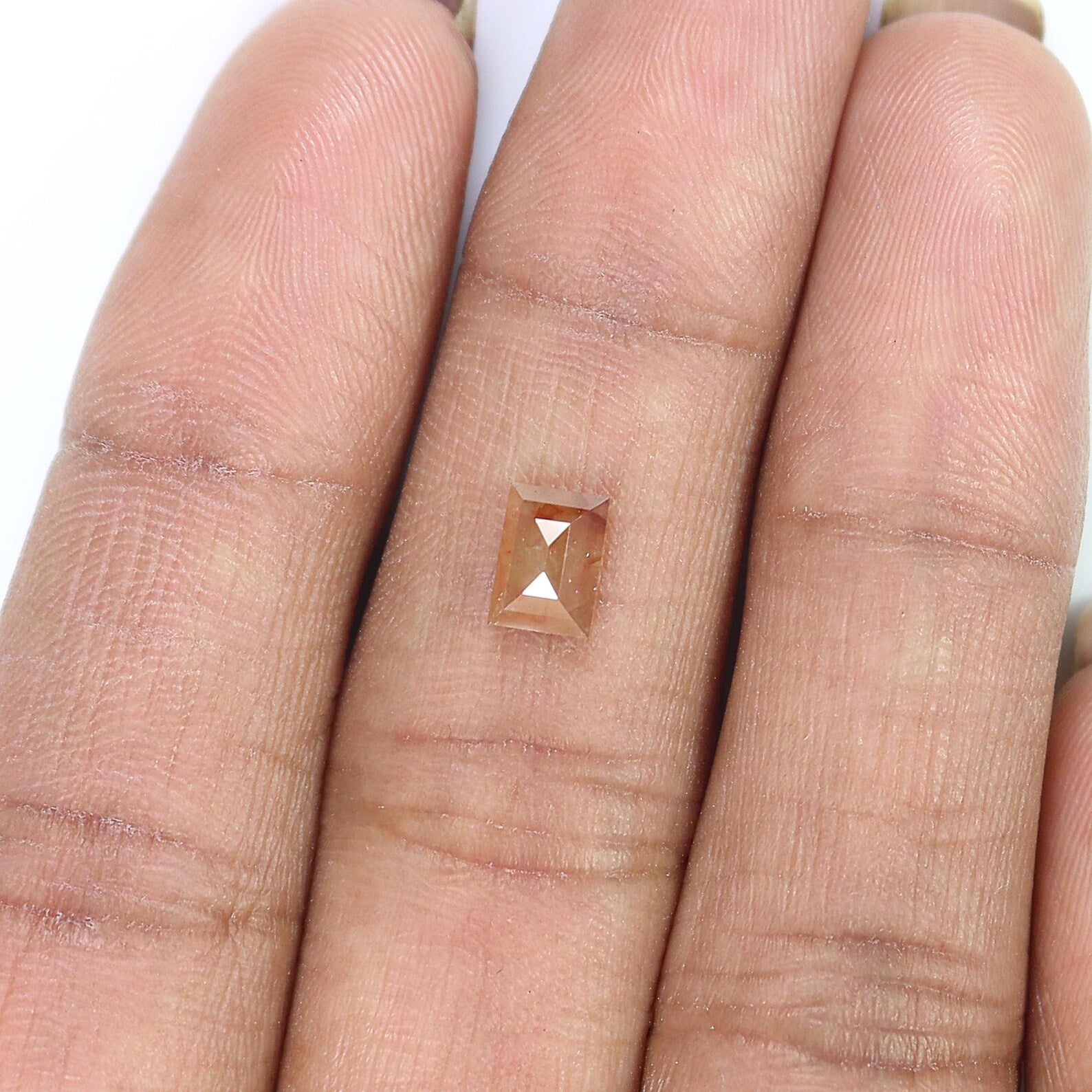 0.81 CT Natural Loose Baguette Shape Diamond Brown Grey Color Baguette Cut Diamond 6.20 MM Natural Diamond Baguette Rose Cut Diamond QN8980