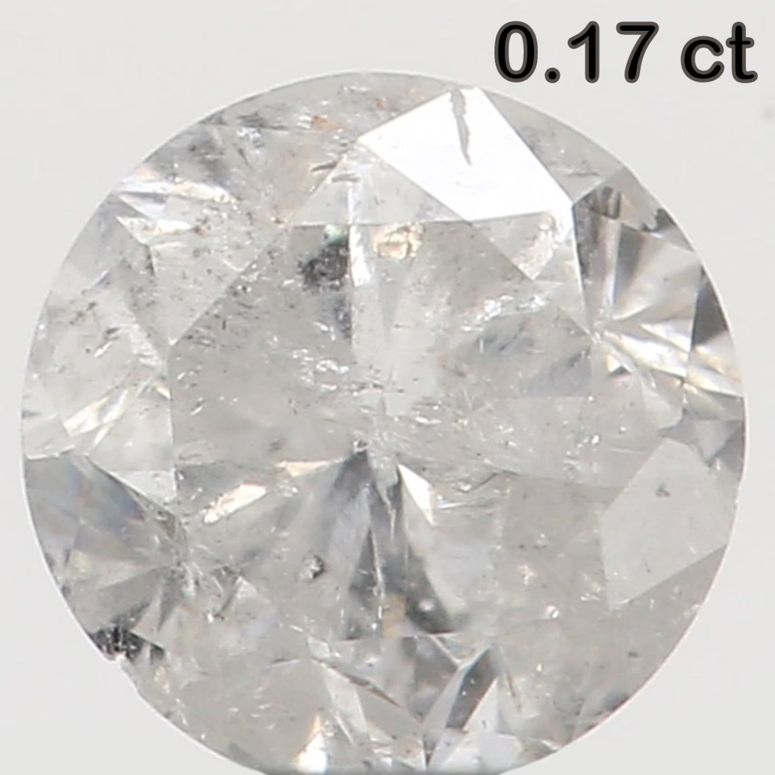 0.17 Ct Natural Loose Round Shape Diamond White H Color Round Cut Diamond 3.40 MM Natural Loose Diamond Round Brilliant Cut Diamond N7980