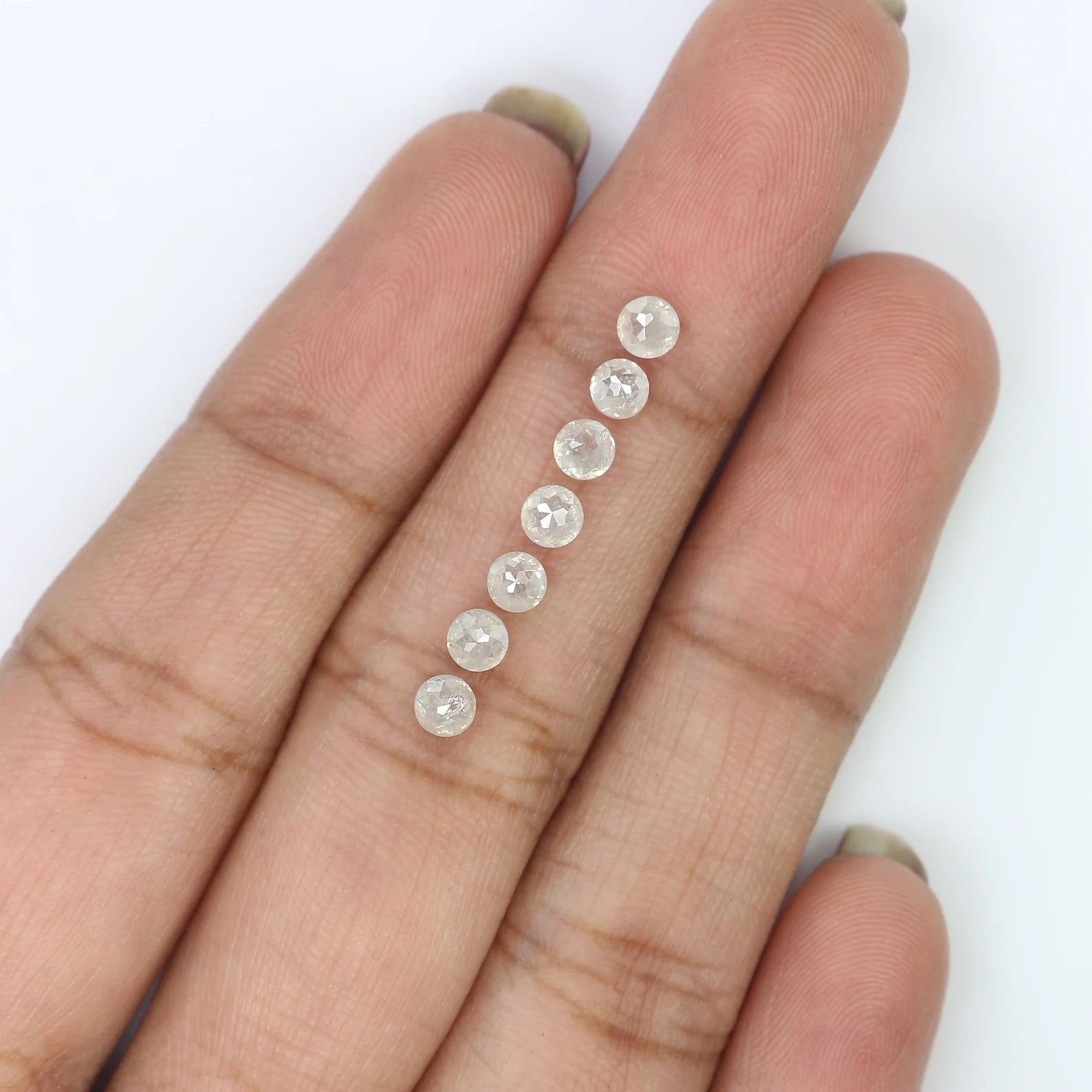 1.39 Ct Natural Loose Round Shape Diamond Grey Color Round Diamond 3.05 MM Natural Loose Diamond Gray Color Round Rose Cut Diamond NQ2500