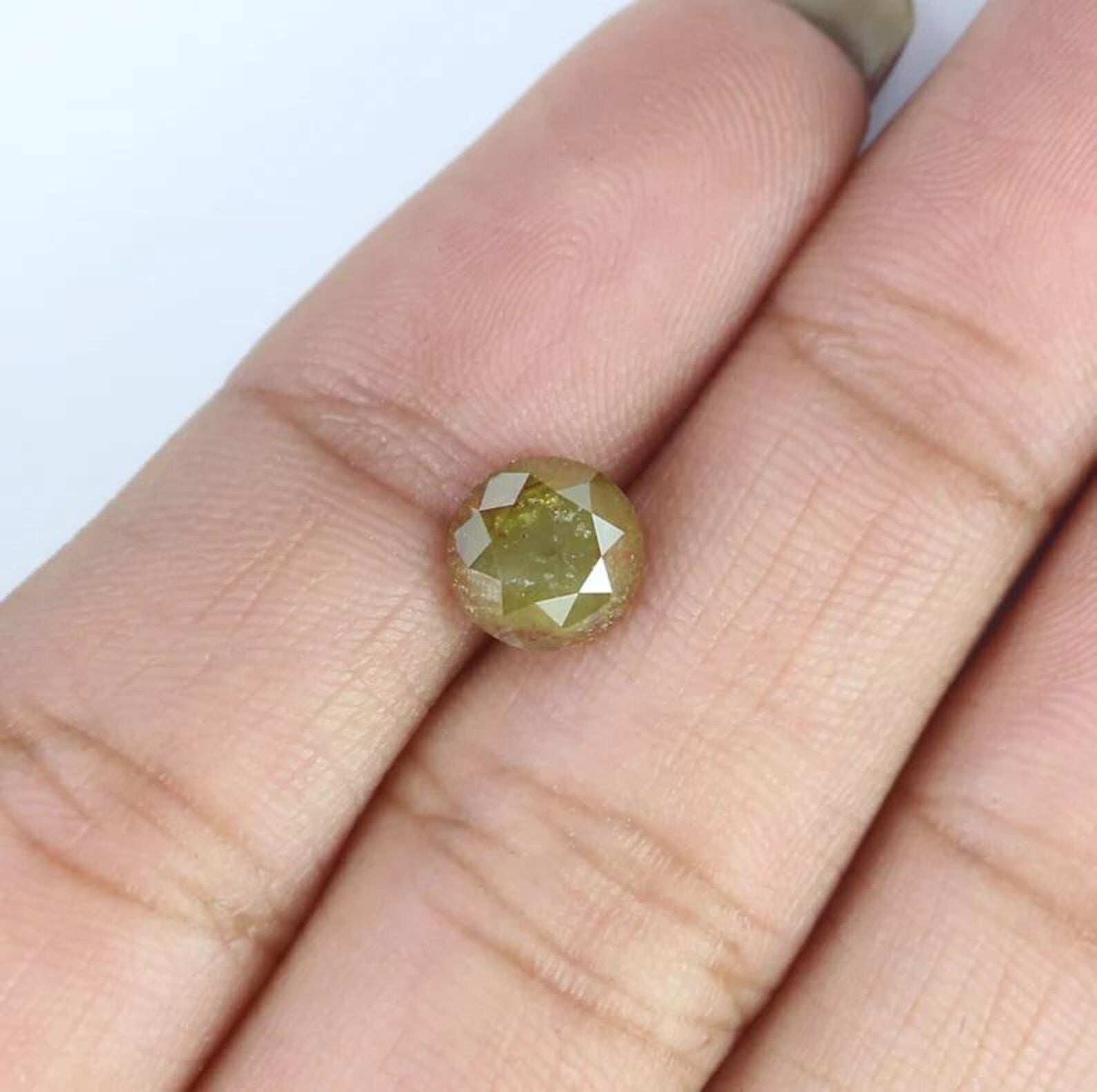1.55 CT Natural Loose Round Shape Diamond Yellow Color Round Diamond 6.65 MM Natural Diamond Yellow Color Round Brilliant Cut Diamond NQ1692