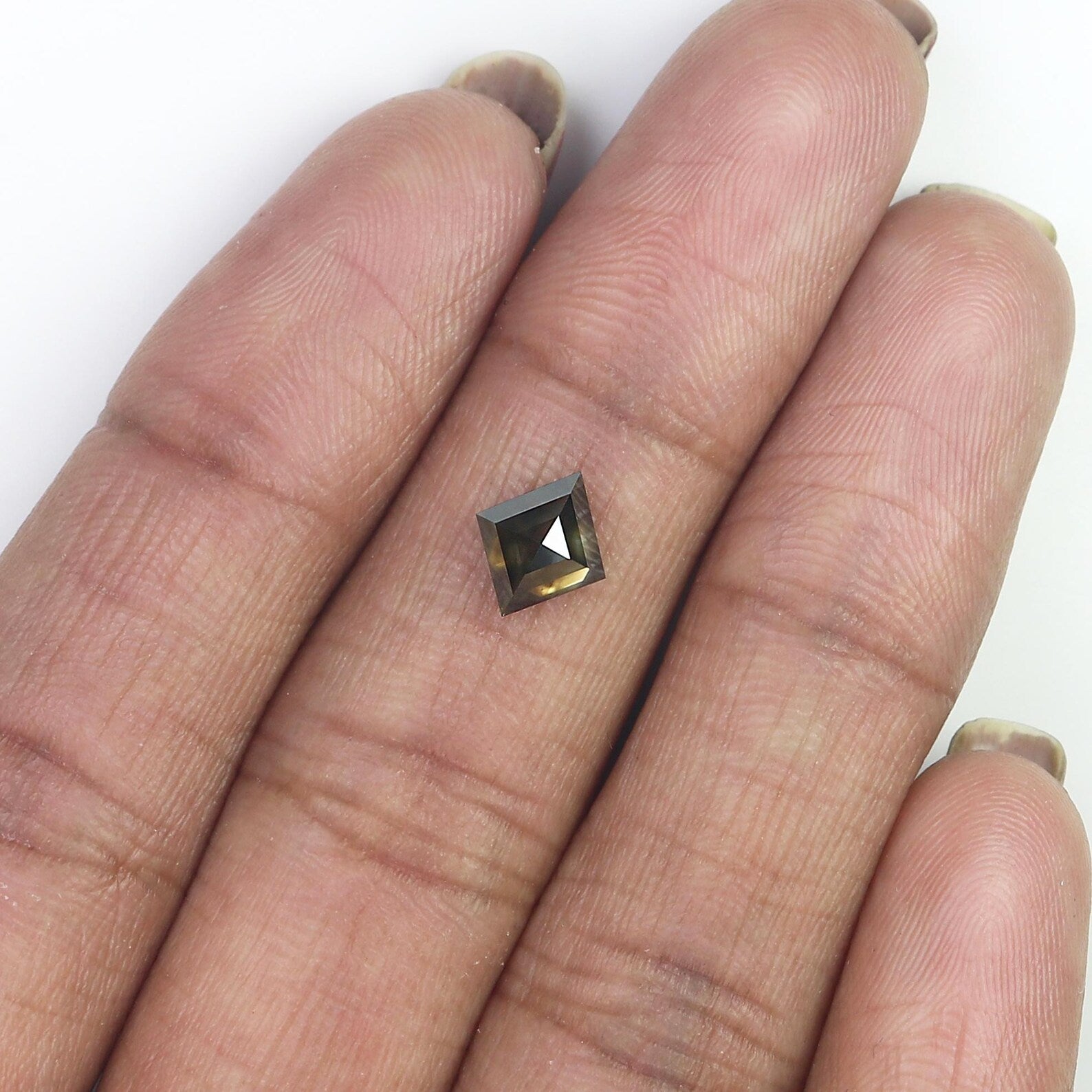1.04 CT Natural Loose Kite Shape Diamond Salt And Pepper Kite Cut Diamond 7.90 MM Natural Loose Diamond Black Grey Kite Shape Diamond QN9594