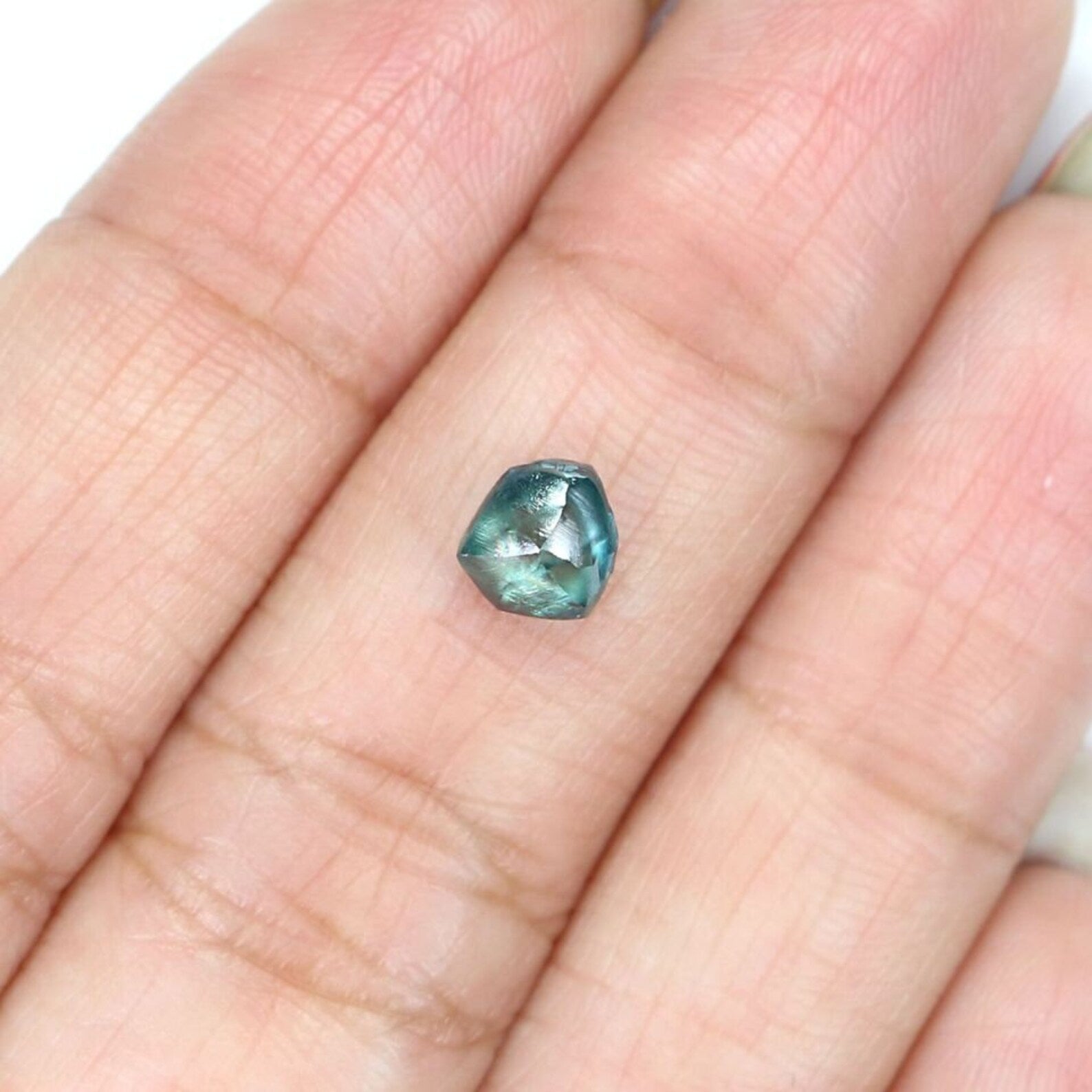 0.94 CT Natural Loose Rough Shape Diamond Blue Color Rough Cut Diamond 5.85 MM Natural Loose Diamond Blue Rough Irregular Cut Diamond NQ2043