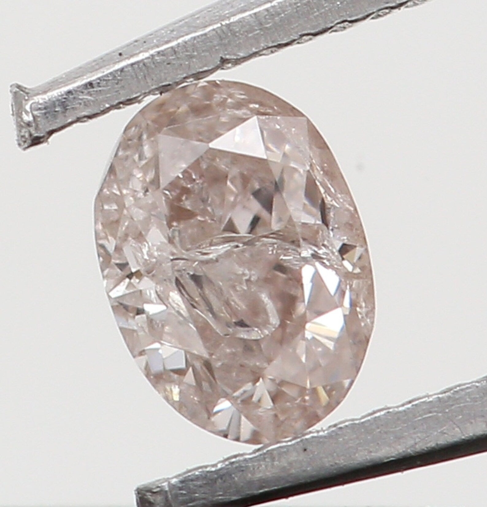 0.11 Ct Natural Loose Oval Diamond Pink Color Oval Cut Diamond 3.20 MM Natural Loose Diamond Pink Color Oval Brilliant Cut Diamond N7695