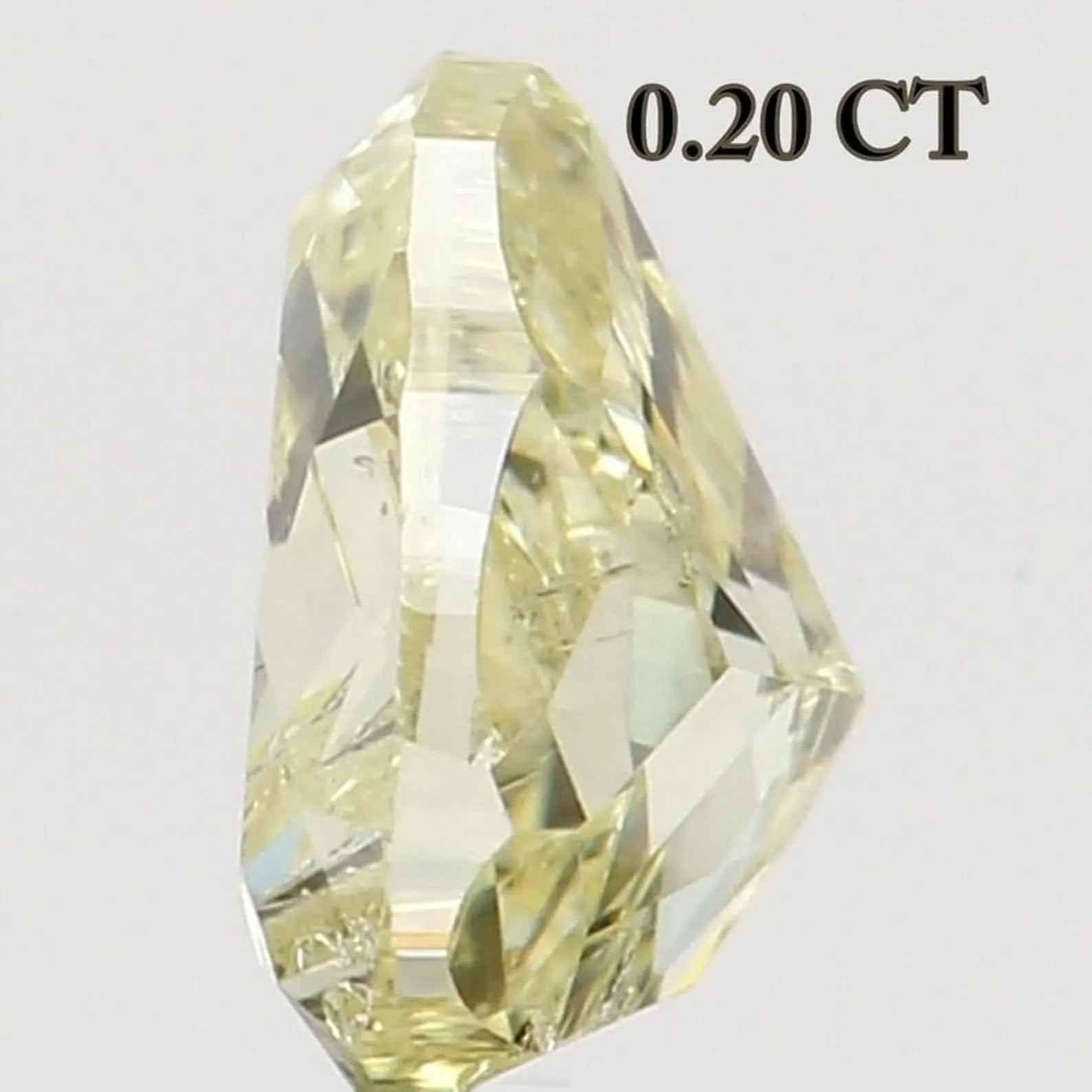 0.20 CT Natural Loose Pear Shape Diamond Yellow Color Pear Cut Diamond 3.90 MM Natural Loose Yellow Color Pear Brilliant Cut Diamond QN8065