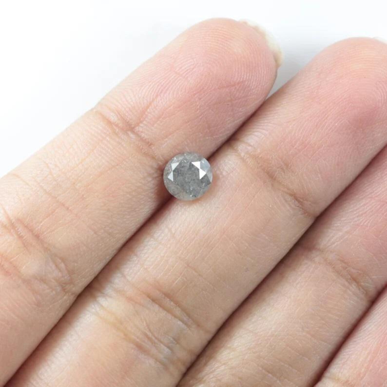 0.94 CT Natural Loose Round Shape Diamond Grey Color Round Cut Diamond 5.80 MM Natural Loose Diamond Round Brilliant Cut Diamond NQ9142