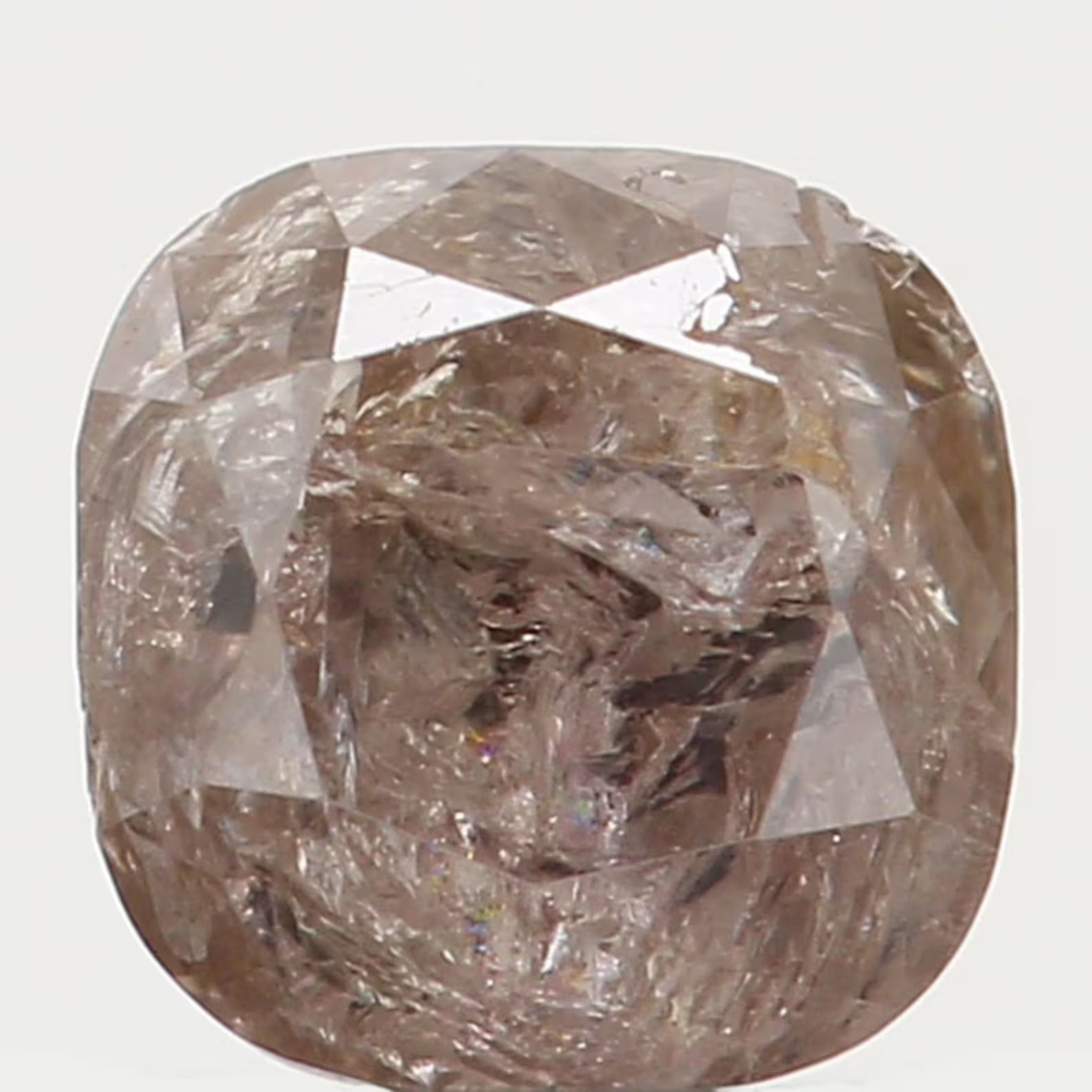 0.29 CT Natural Loose Cushion Shape Diamond Fancy White Grey Color Cushion Diamond 3.40 MM Natural Loose Cushion Brilliant Cut Diamond N7250