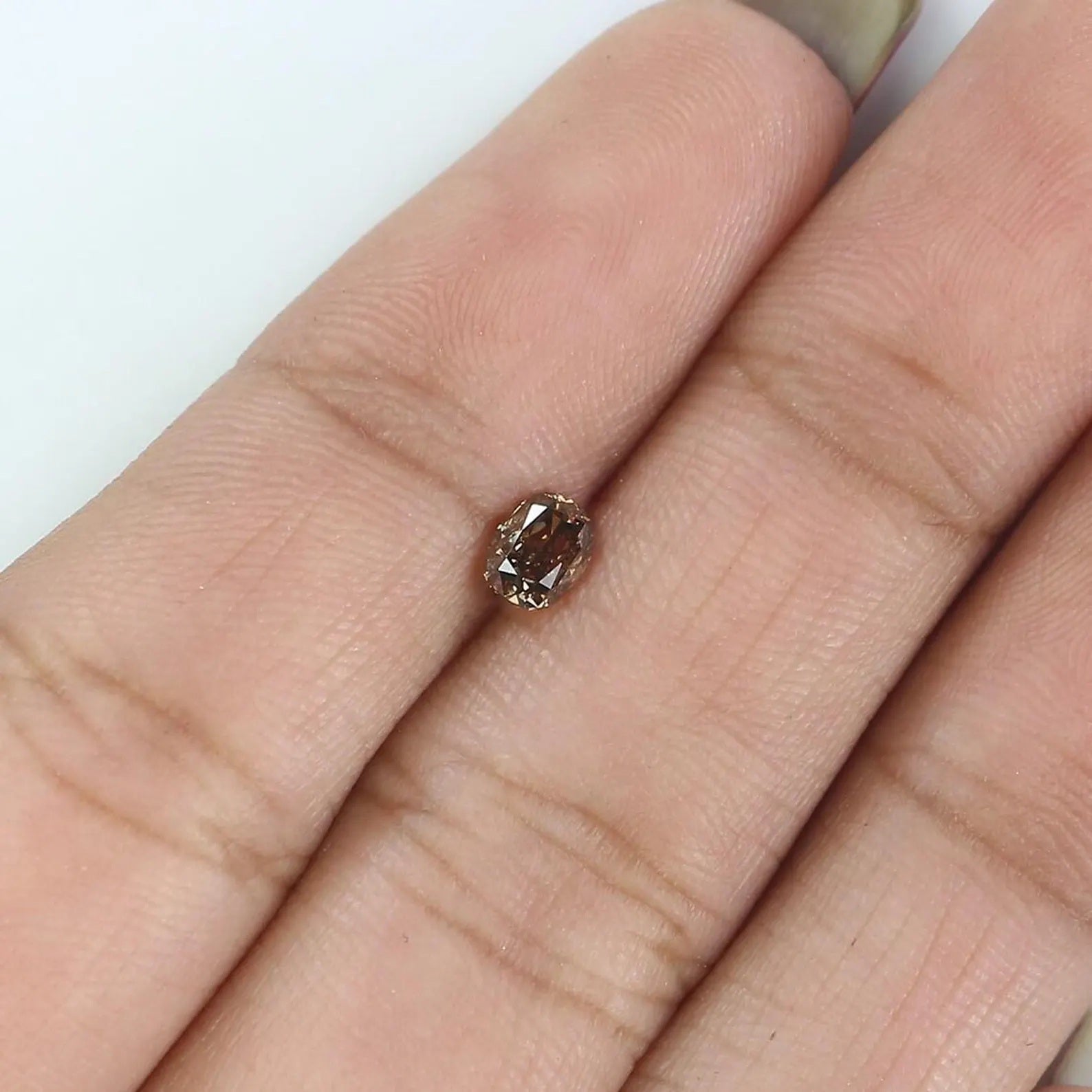 0.33 CT Natural Loose Oval Shape Diamond Brown Color Oval Cut Diamond 4.40 MM Natural Loose Diamond Brown Oval Brilliant Cut Diamond NQ7182