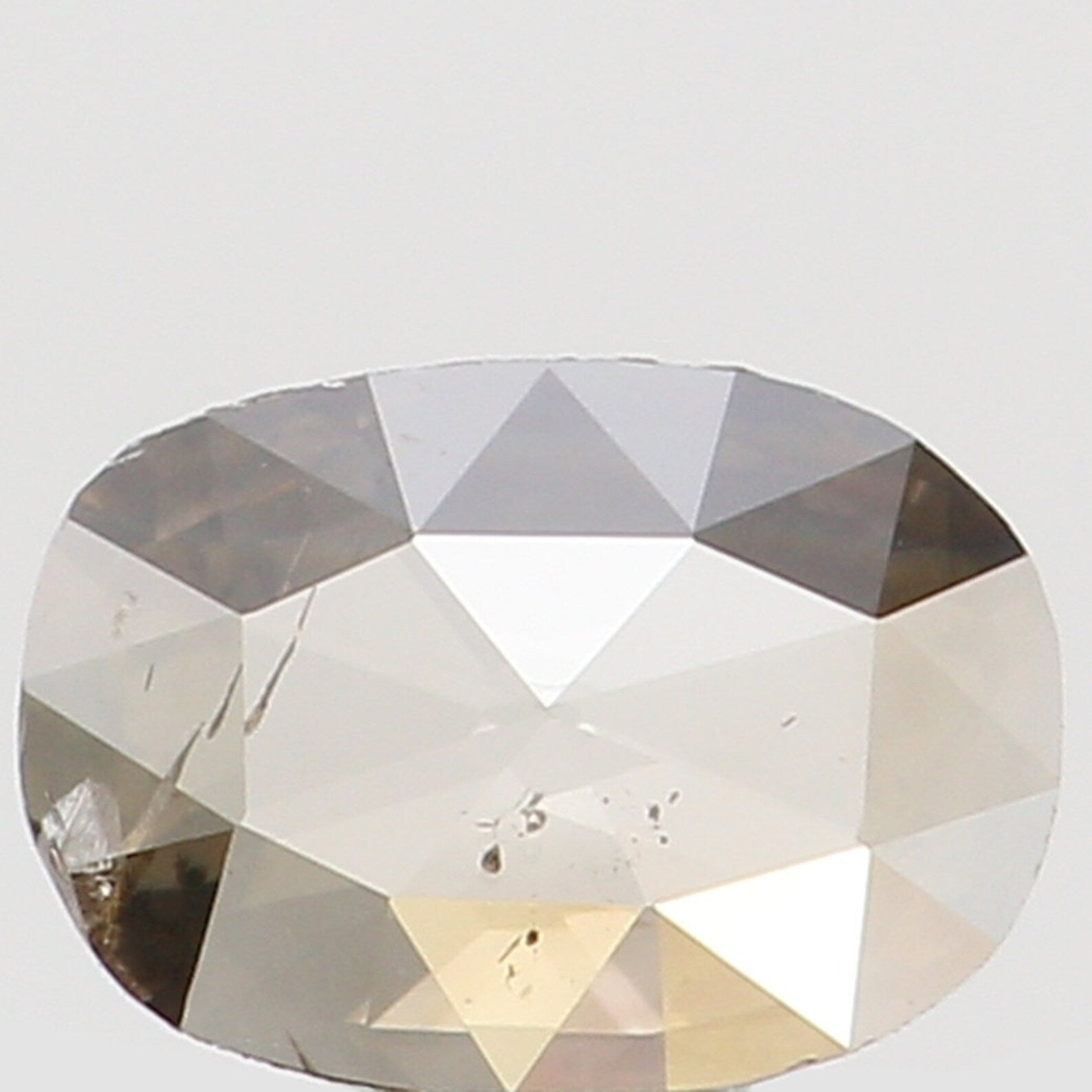 0.19 Ct Natural Loose Oval Shape Diamond Dark Brown Color Oval Cut Diamond 4.85 MM Natural Loose Diamond Oval Shape Rose Cut Diamond N7005